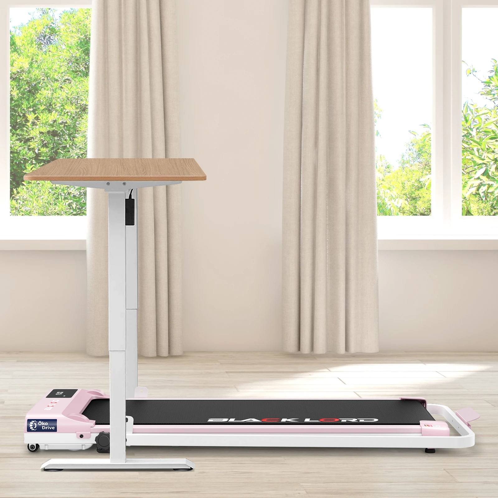3 Black Lord Treadmill Electric Walking Pad Under Desk Home Gym Incline Fitness - Pink, 3 of 10