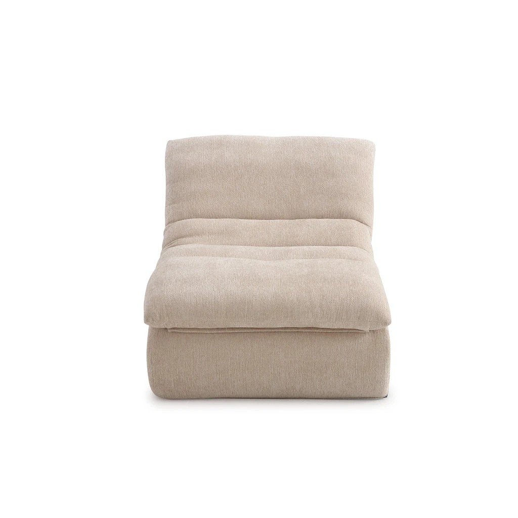 2 Zzz Atelier Capri Armless Floor Lounge Chair - Beige, 2 of 7