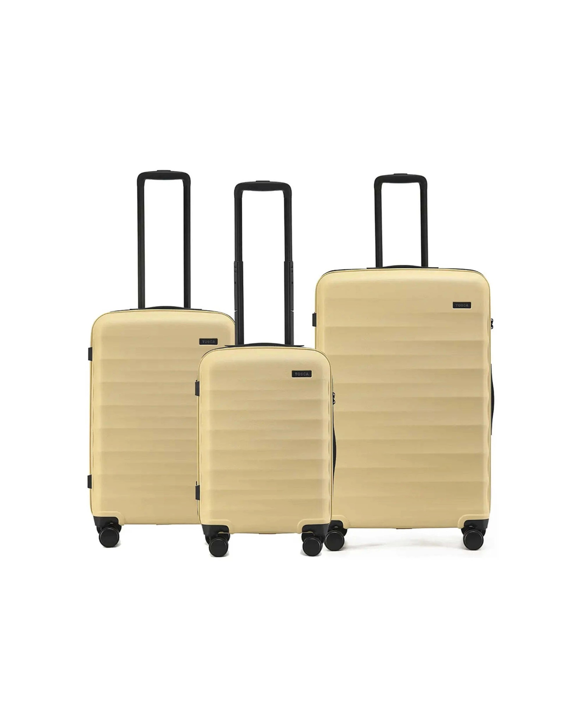 8 Tosca 3Pc Interstellar 2.0 Trolley Travelling Suitcase Luggage Set - Yellow, 8 of 8