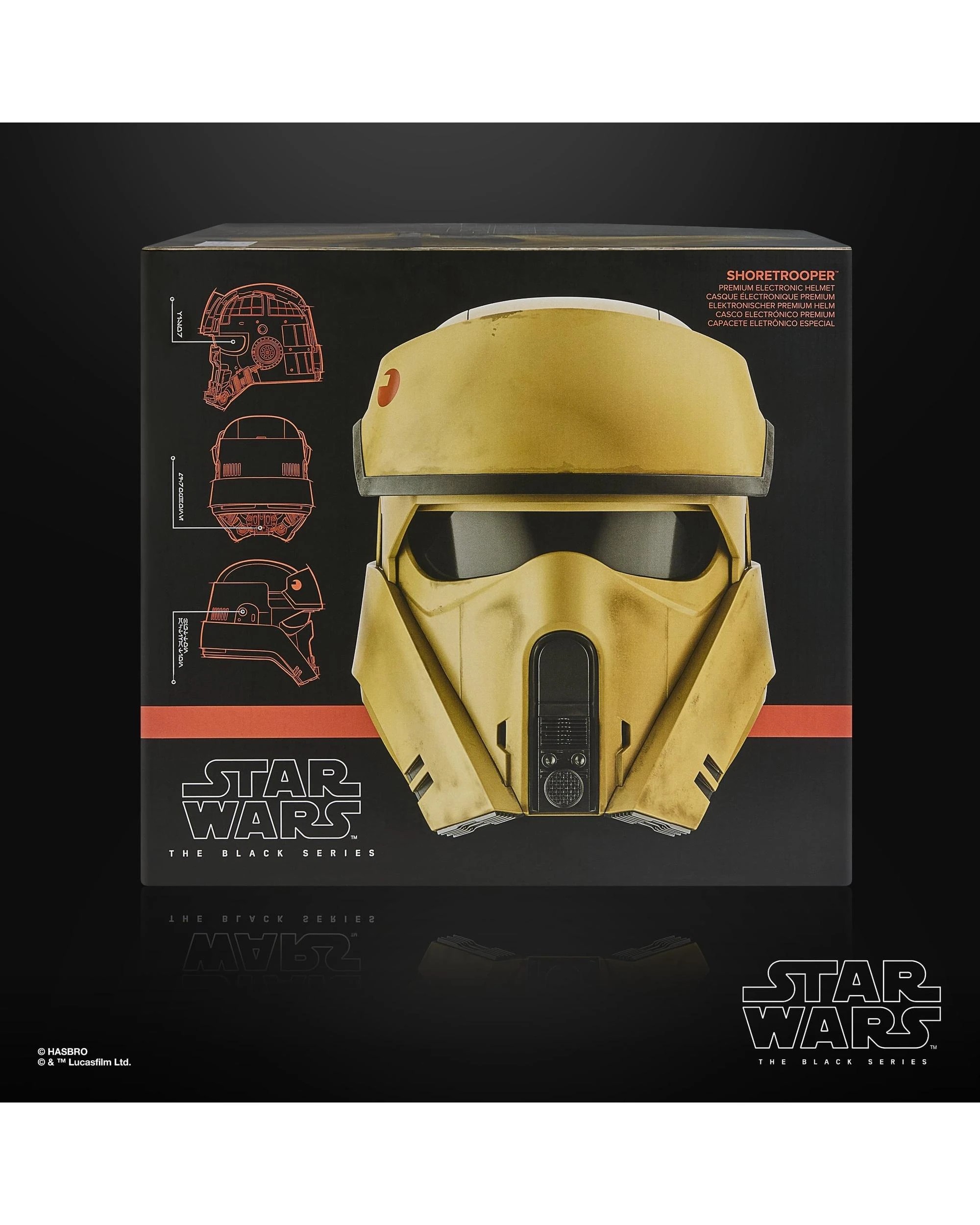 4 Star Wars: The Black Series Andor Shoretrooper Electronic Helmet, 4 of 10