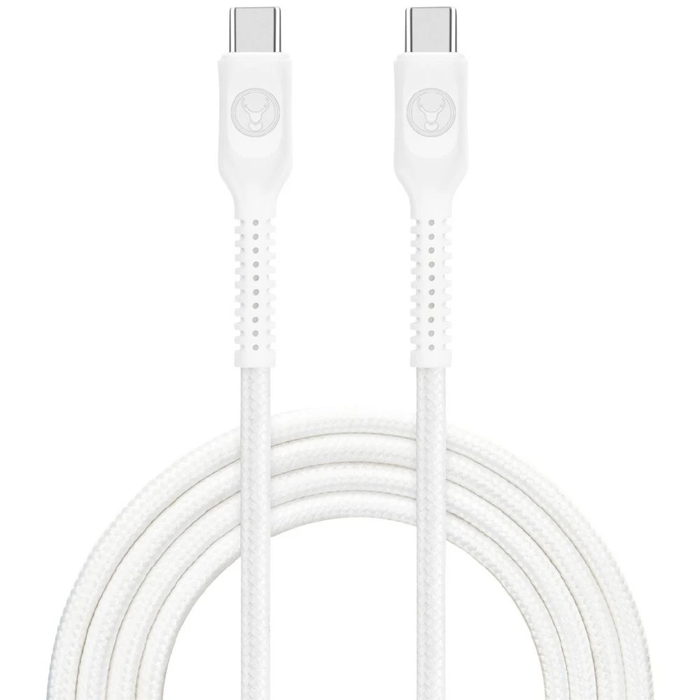 1 Bonelk Long-life Easy Grip USB-C to USB-C Cable 100W 1.2m Wht, 1 of 8