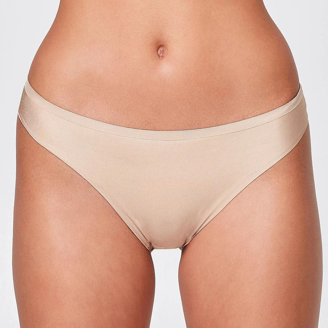 1 Target 2 Pack Bonded No Show G-String Briefs LATTE BROWN, 1 of 6