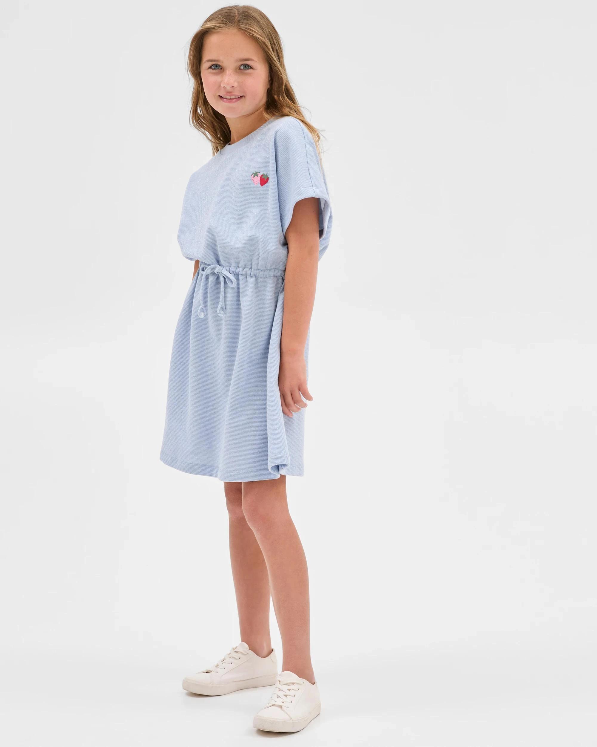 4 Target Kids Australian Cotton Blend Fleece Dress BLUE, 4 of 7