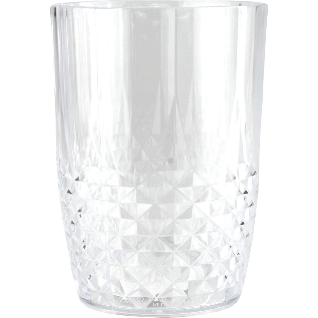 1 Durmaz Crystal Look Clear Acrylic Tumbler Glass 450ml, 1 of 2