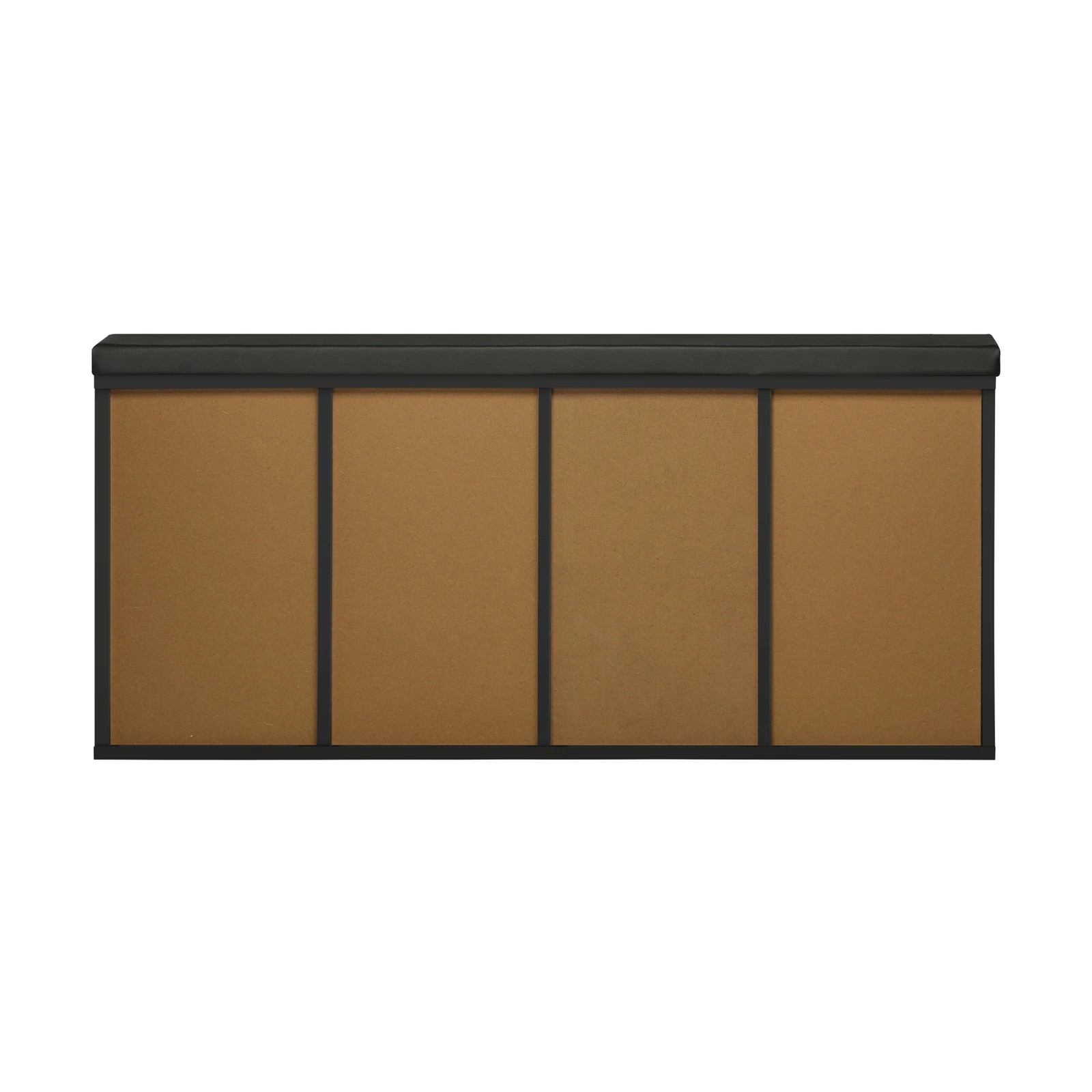 5 Oikiture Shoe Cabinet Bench Shoe Storage Rack Pu Padded Seat Organiser Cupboard
 - Black, 5 of 6