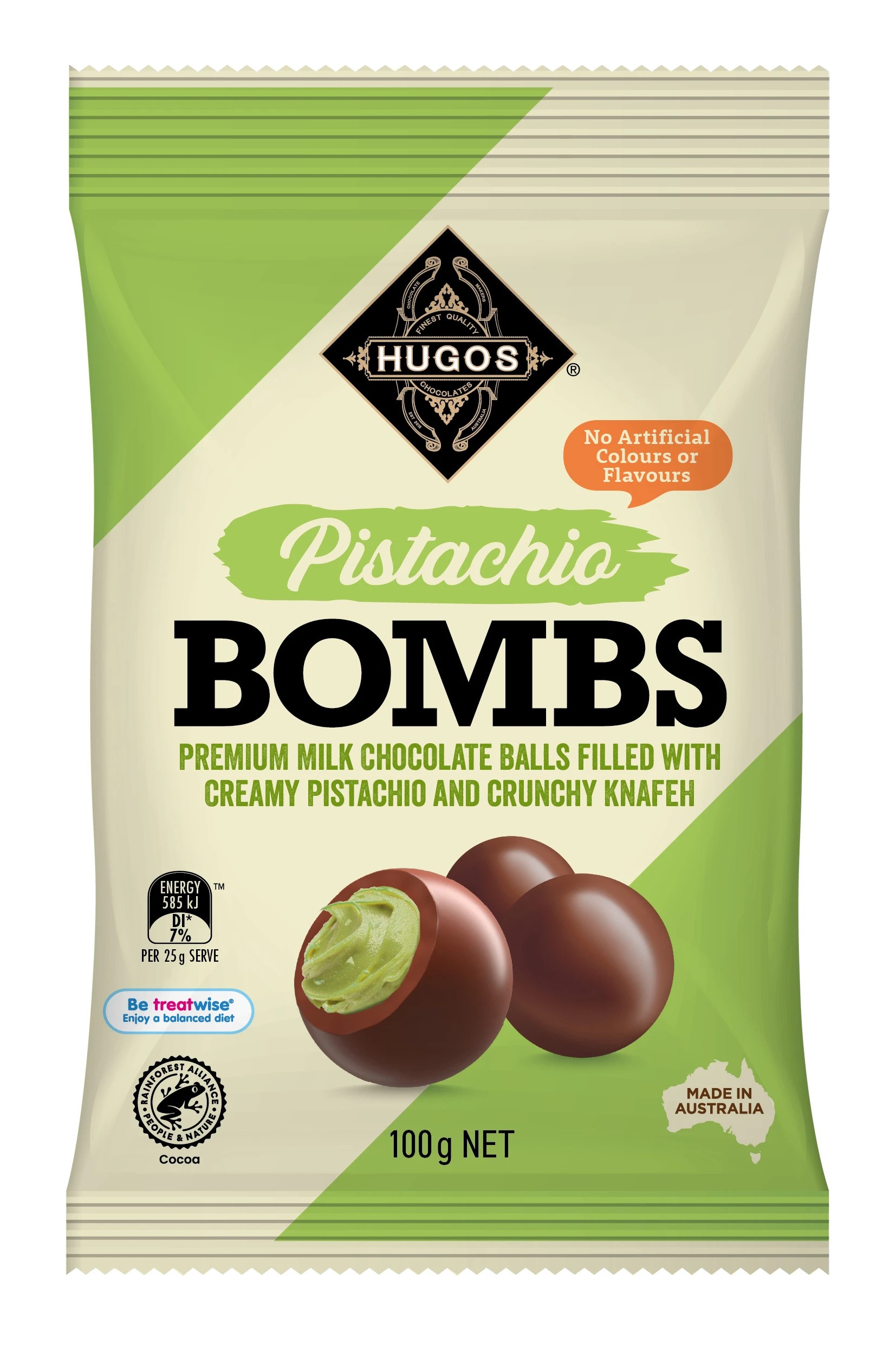 1 Hugos Pistachio Bombs 100g, 1 of 2