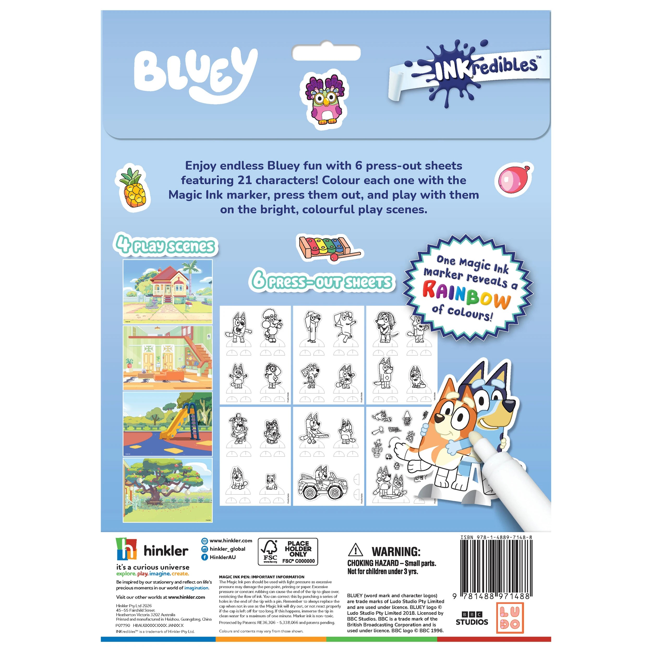 2 INKredibles Bluey Magic Ink Friends! - Book, 2 of 2