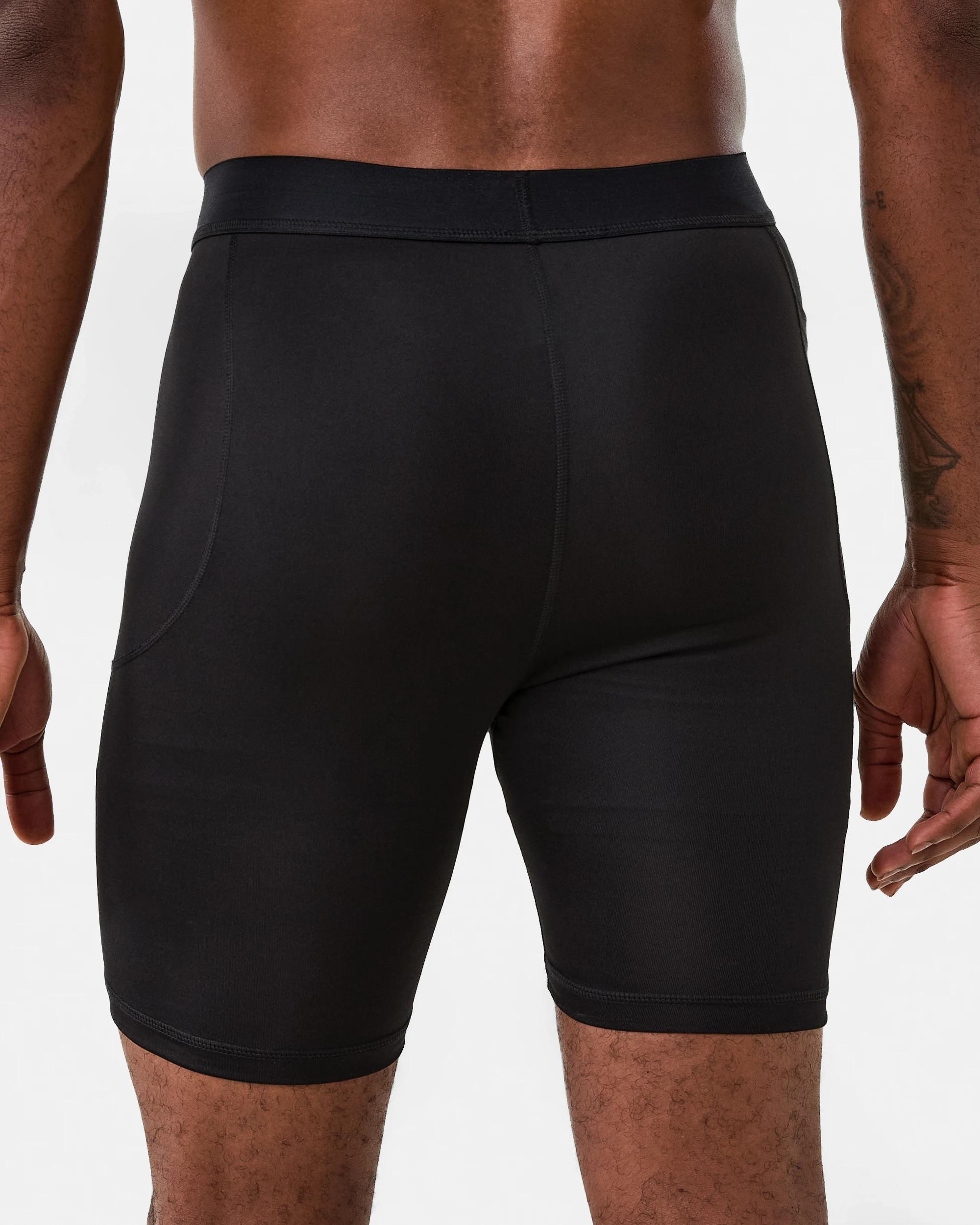 3 Active Mens Training Shorts BLACK, 3 of 6