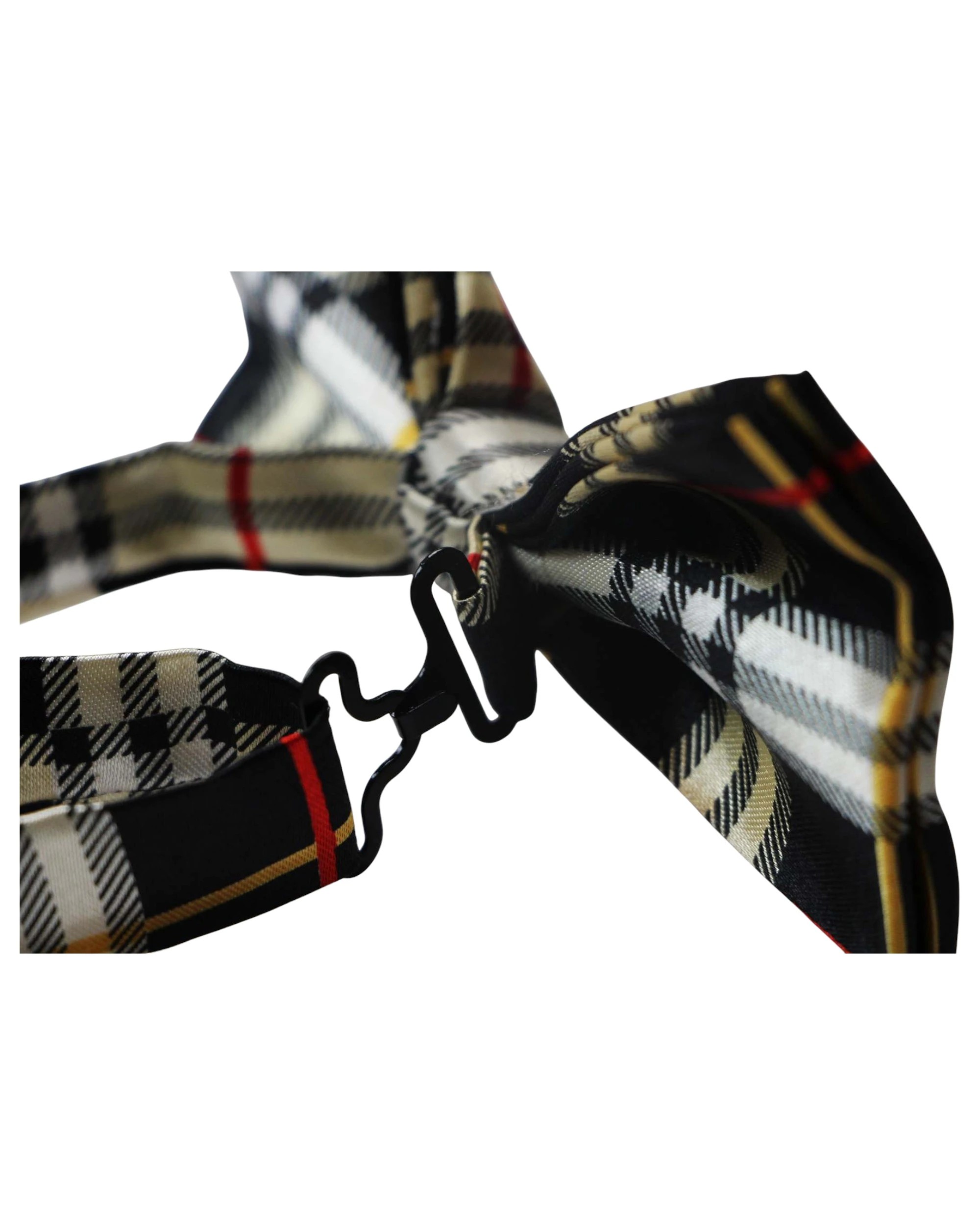 2 Zasel Mens Multicoloured Colourful Stripe Patterned Bow Tie, 2 of 3