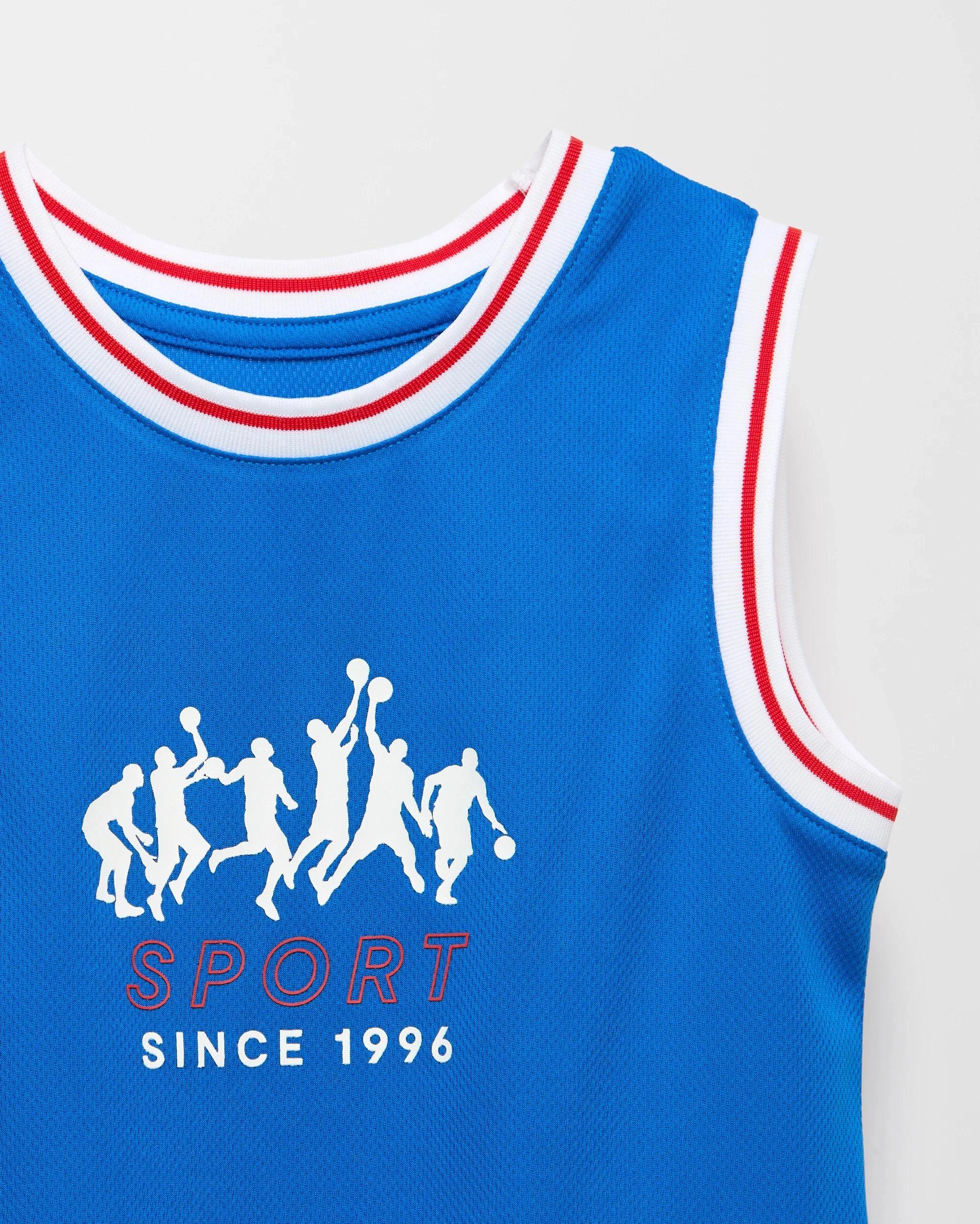 2 Target Younger Boys Sports Tank ROYAL BLUE, 2 of 2