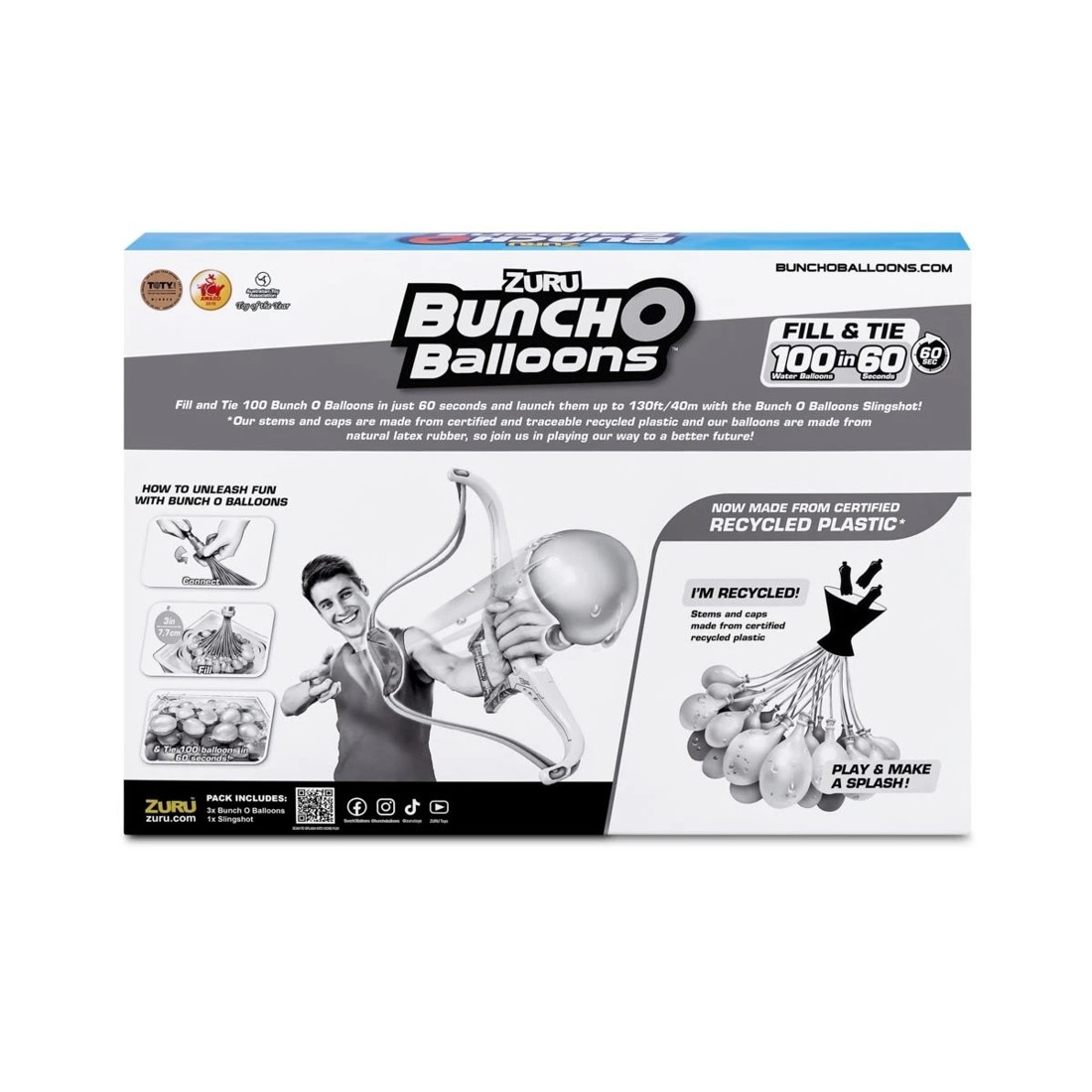 10 Zuru Bunch O Balloons Tropical Party! Slingshot and Self-Sealing Water Balloons Set, 10 of 10