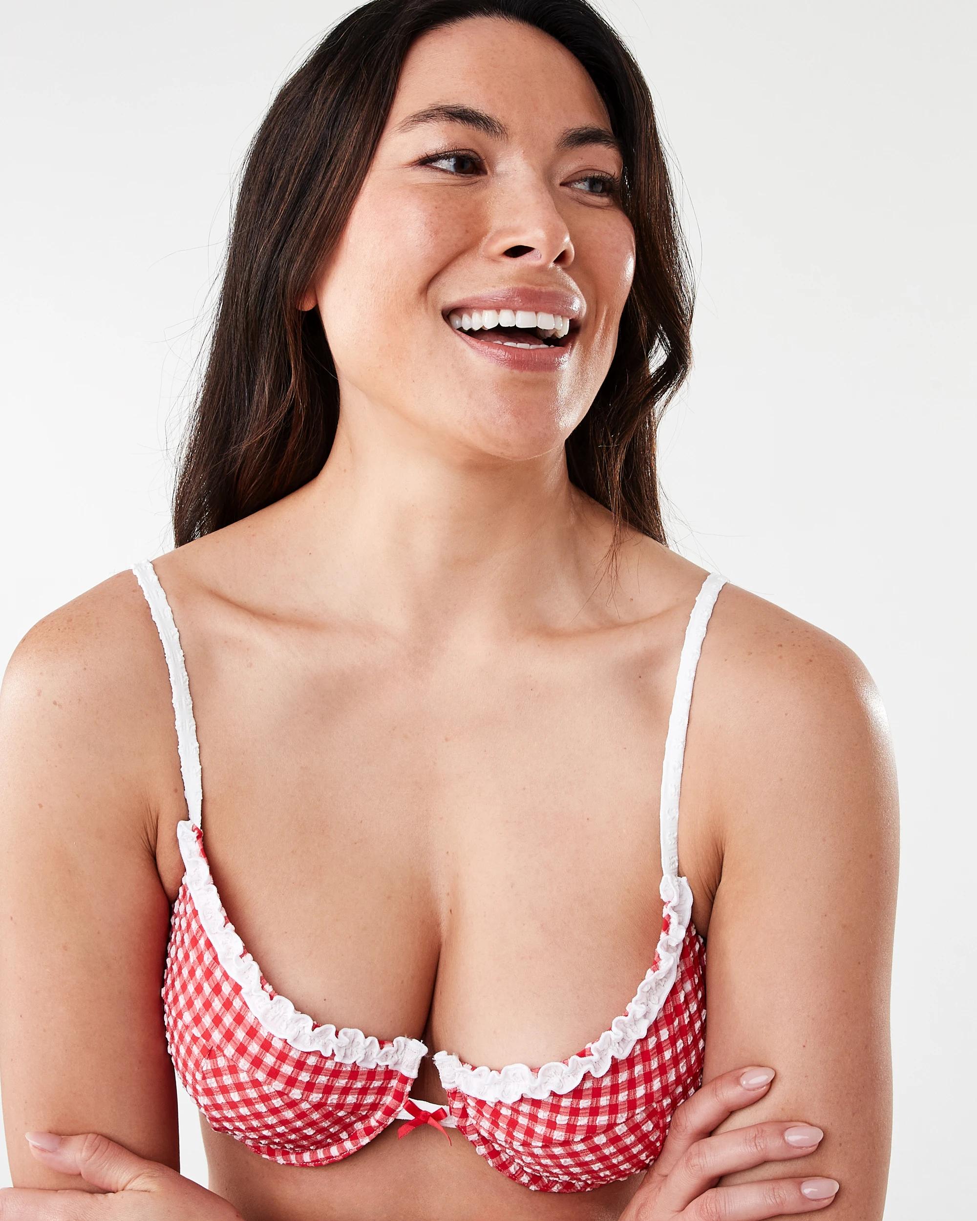 4 Gingham Balconette Bikini Top R Gingham, 4 of 7