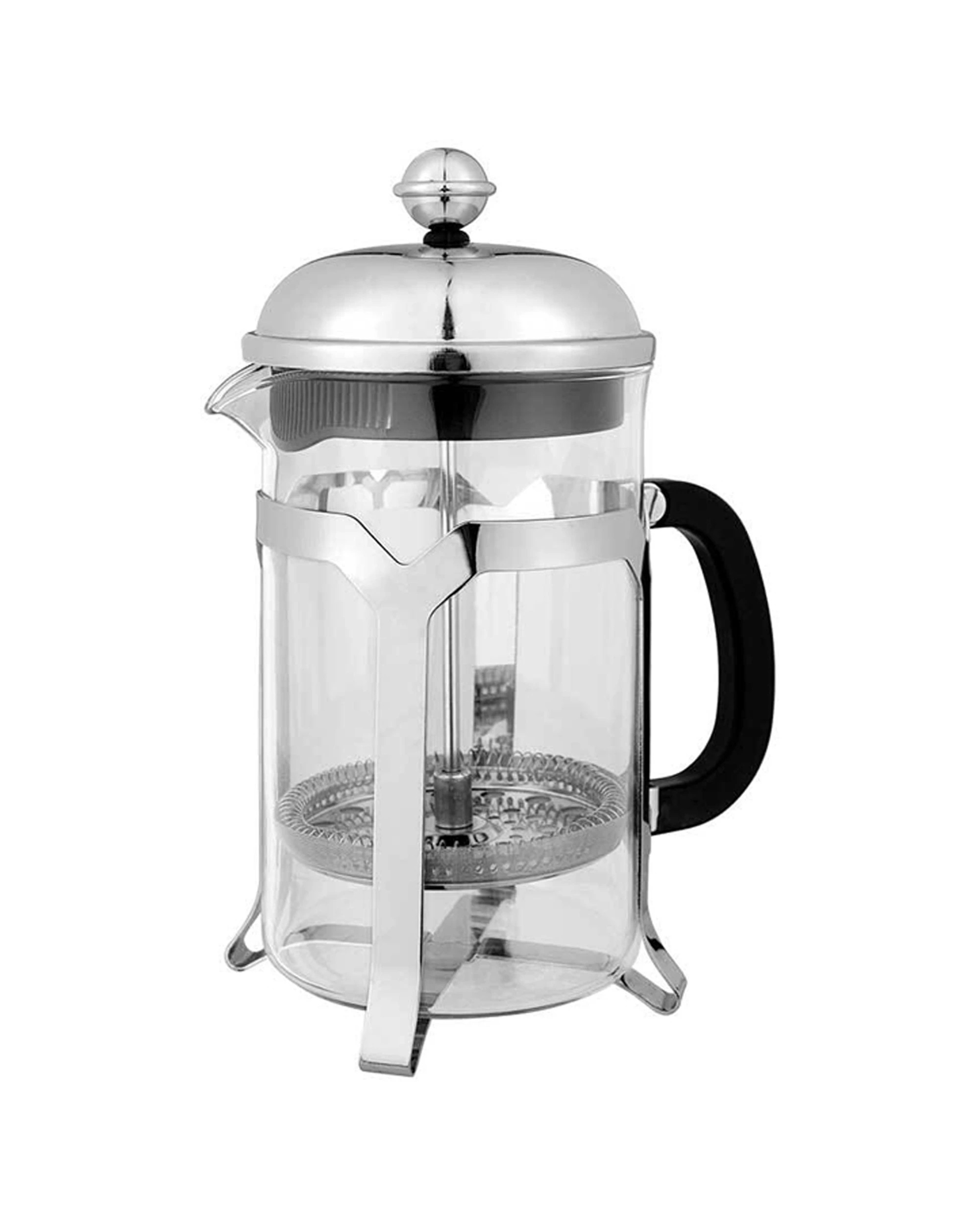 1 Avanti Domo 6-cup 800ml Coffee Plunger Stainless Steel Glass Heat Resistant
 - Plain, 1 of 3