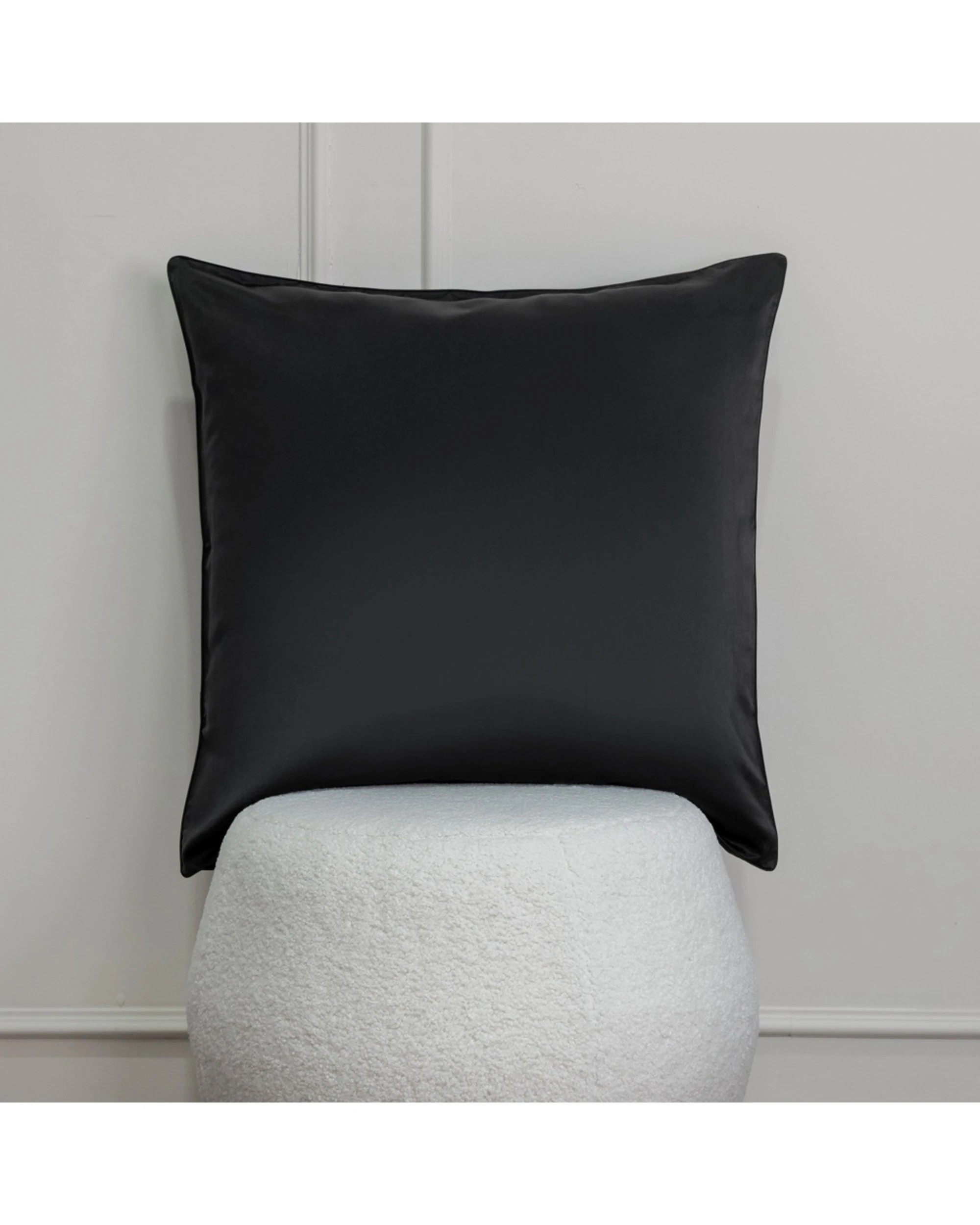 3 Bedding co Pillow Case 100% Mulberry Silk 22 Momme - Queen Bed - Black, 3 of 6