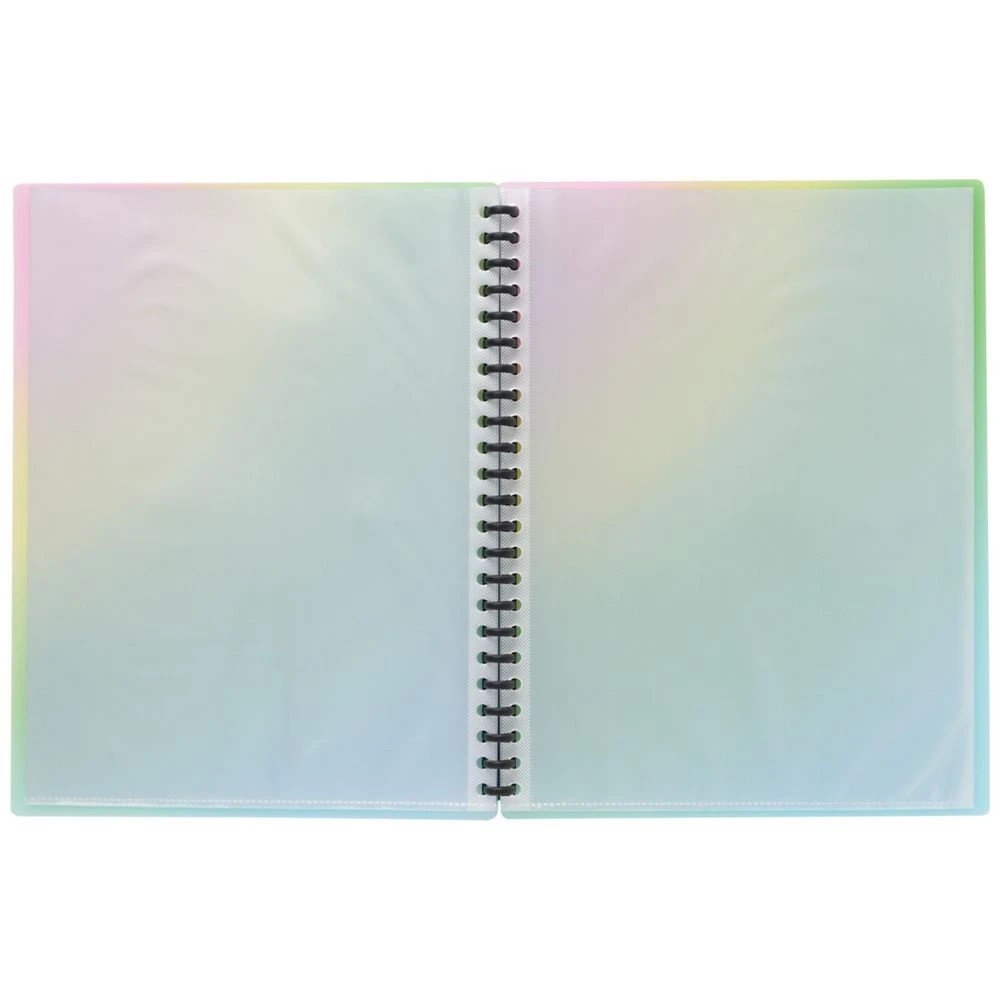 J.Burrows 20 Pocket Refillable Display Book Rainbow - Kmart