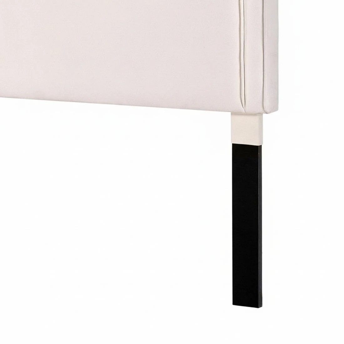 7 Artiss Bed Frame Bed Head Headboard King Velvet IRIS - Beige, 7 of 7