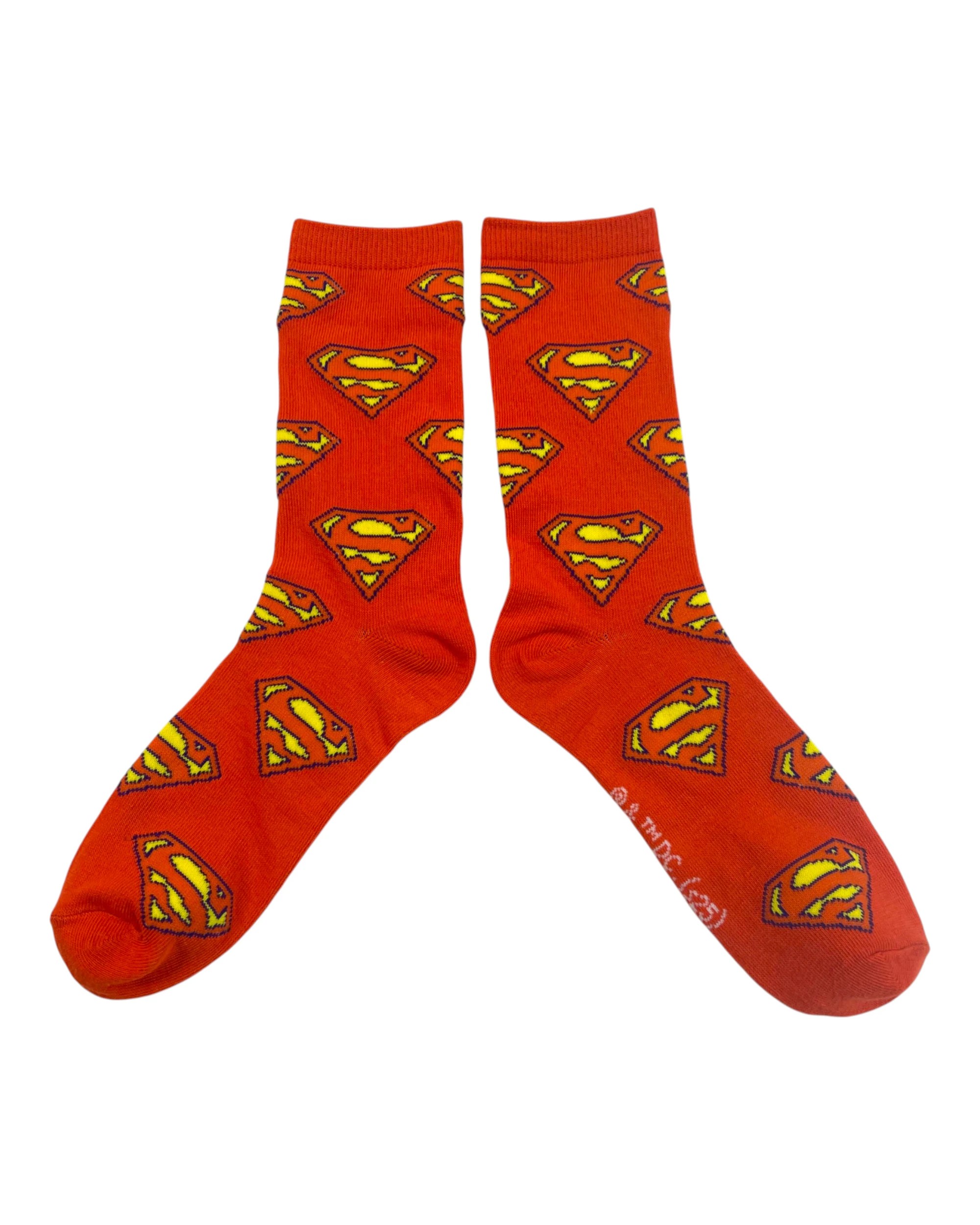 3 Warner Bros Superman Crew Kids Socks 4 Pack Asst. Size - 13-3, 3 of 5
