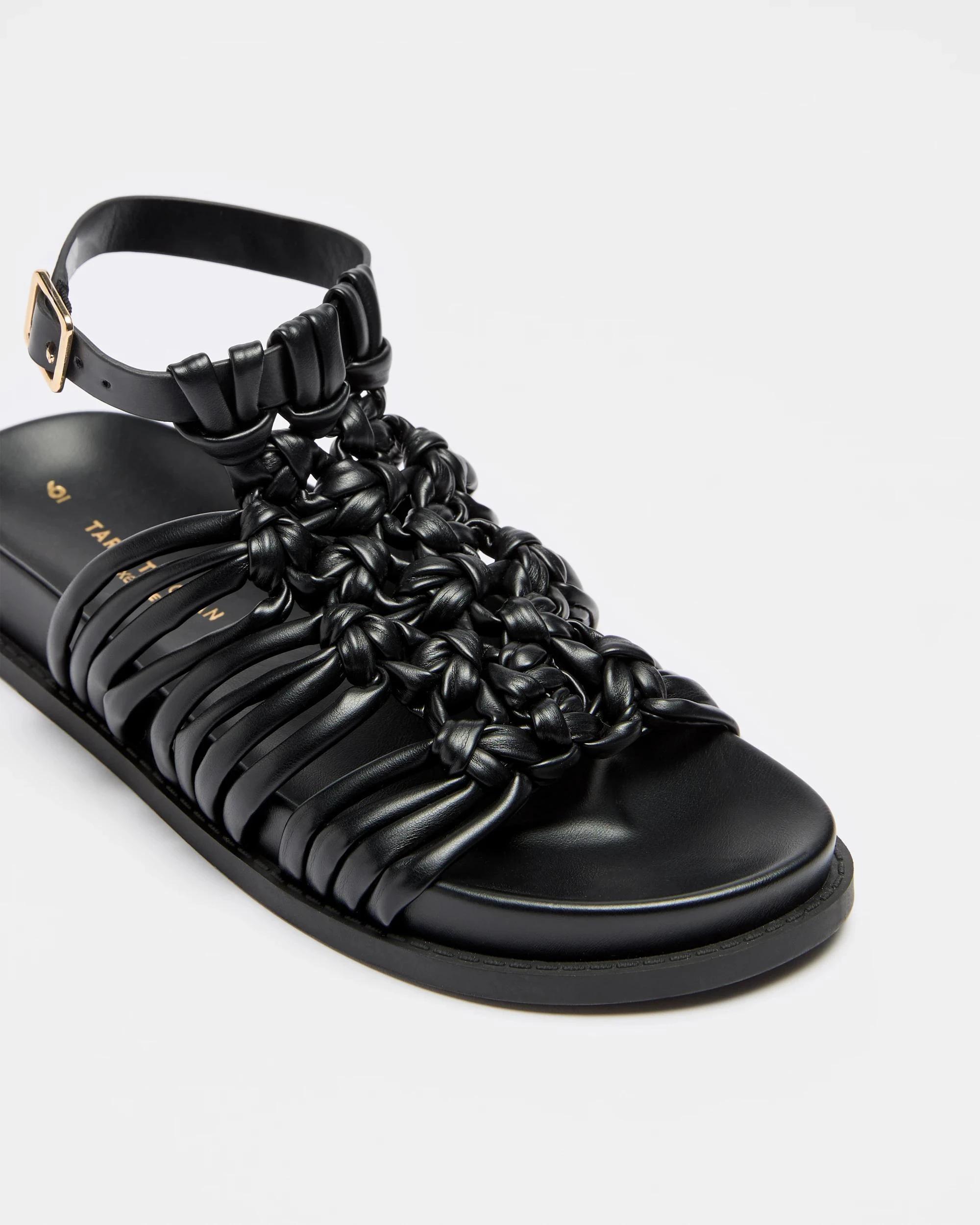 2 Target Womens Knotted Ankle Strap Sandal - Cora BLACK, 2 of 3