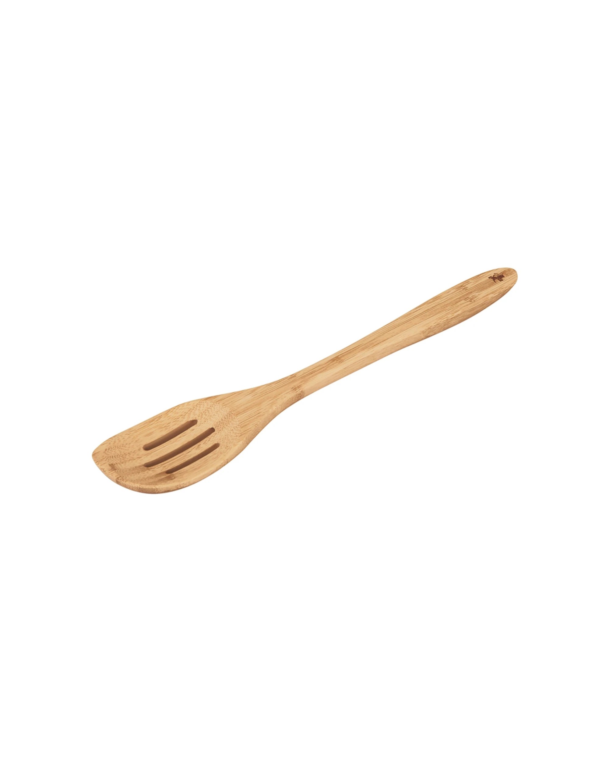 4 Maxwell & Williams Servingware Evergreen Bamboo Slotted Peaked Spoon 33cm
 - Plain, 4 of 4