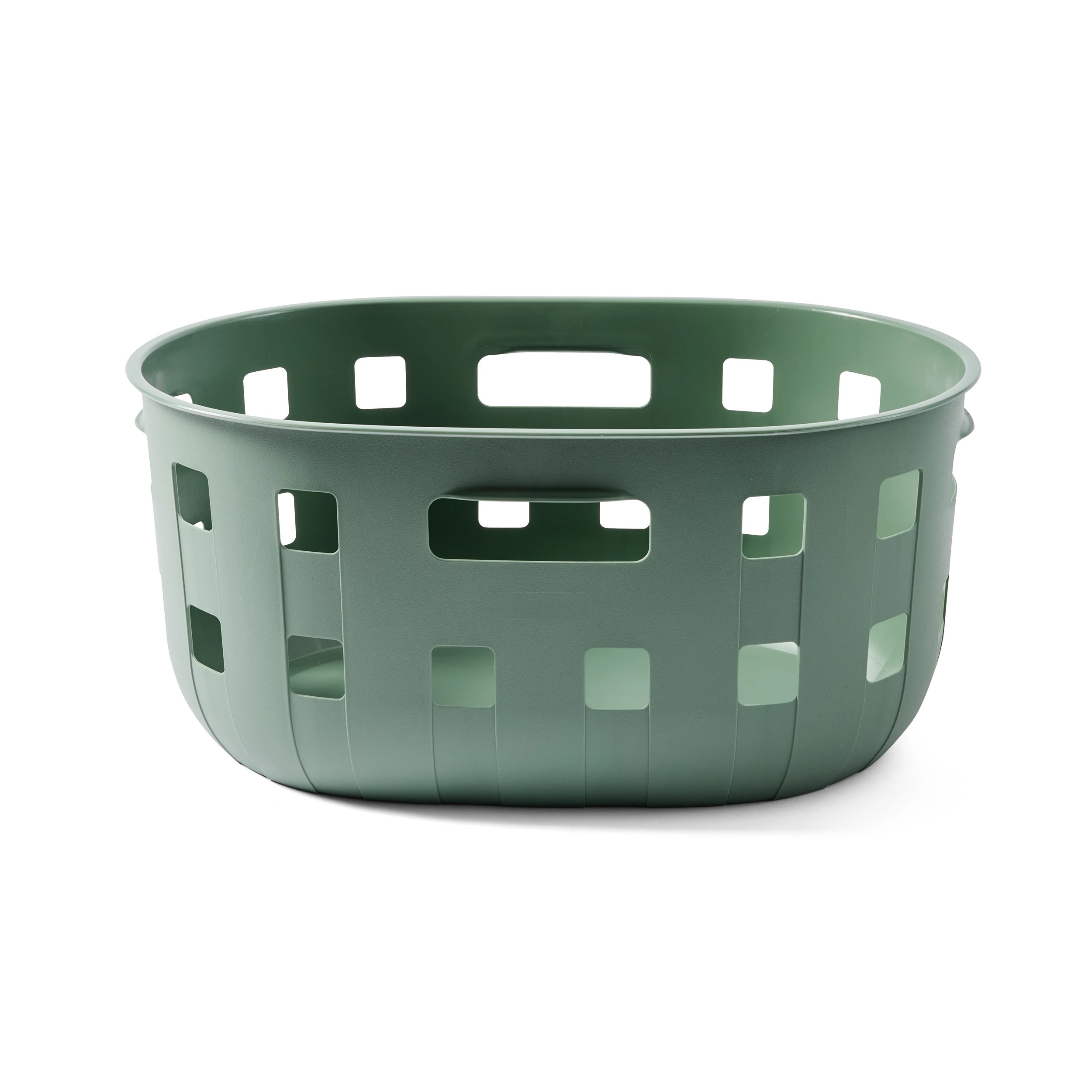 3 50L Trellis Laundry Basket - Green, 3 of 8