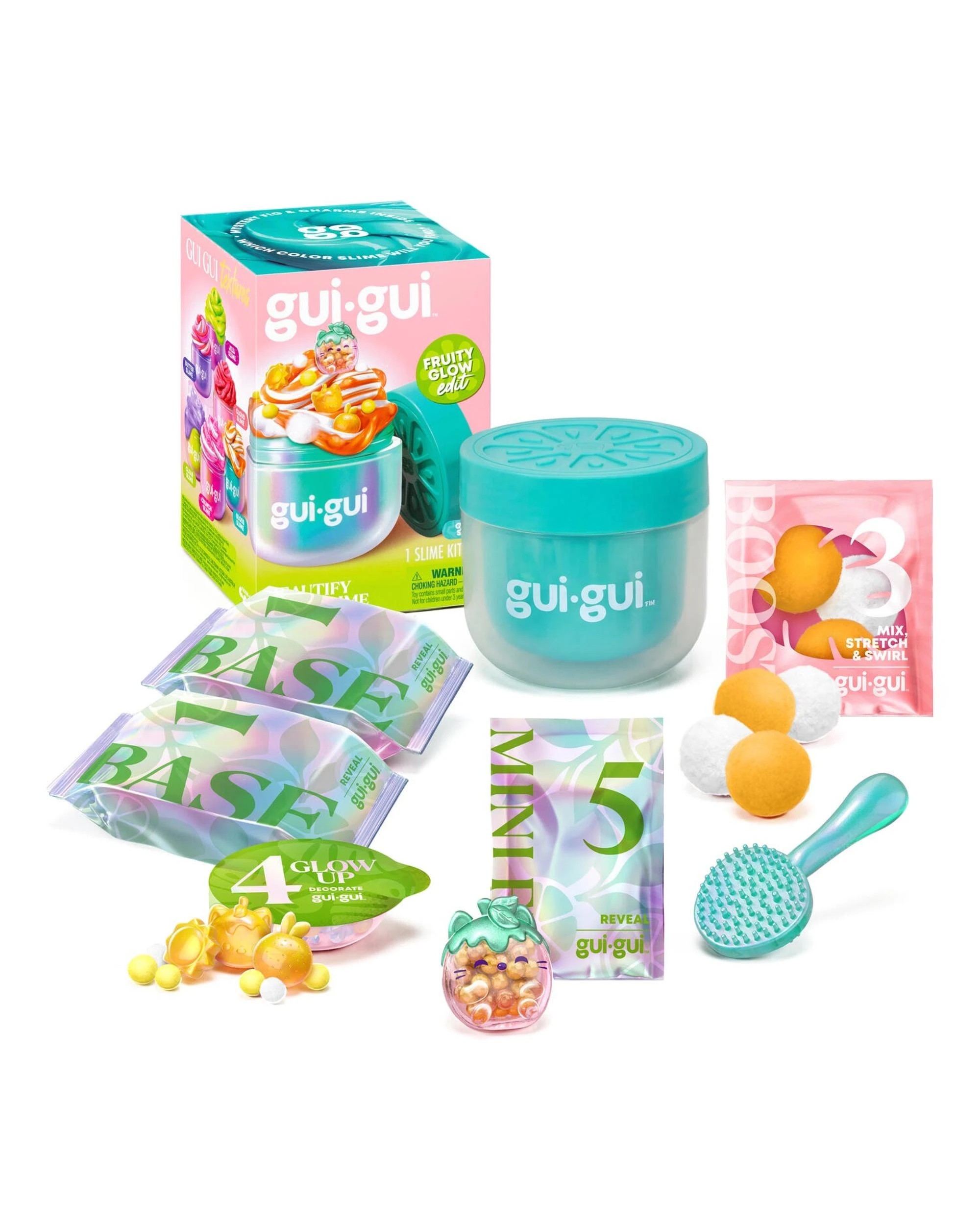 6 Gui Gui Slime Series 2 Fruity Glow Single Pack Assorted, 6 of 9