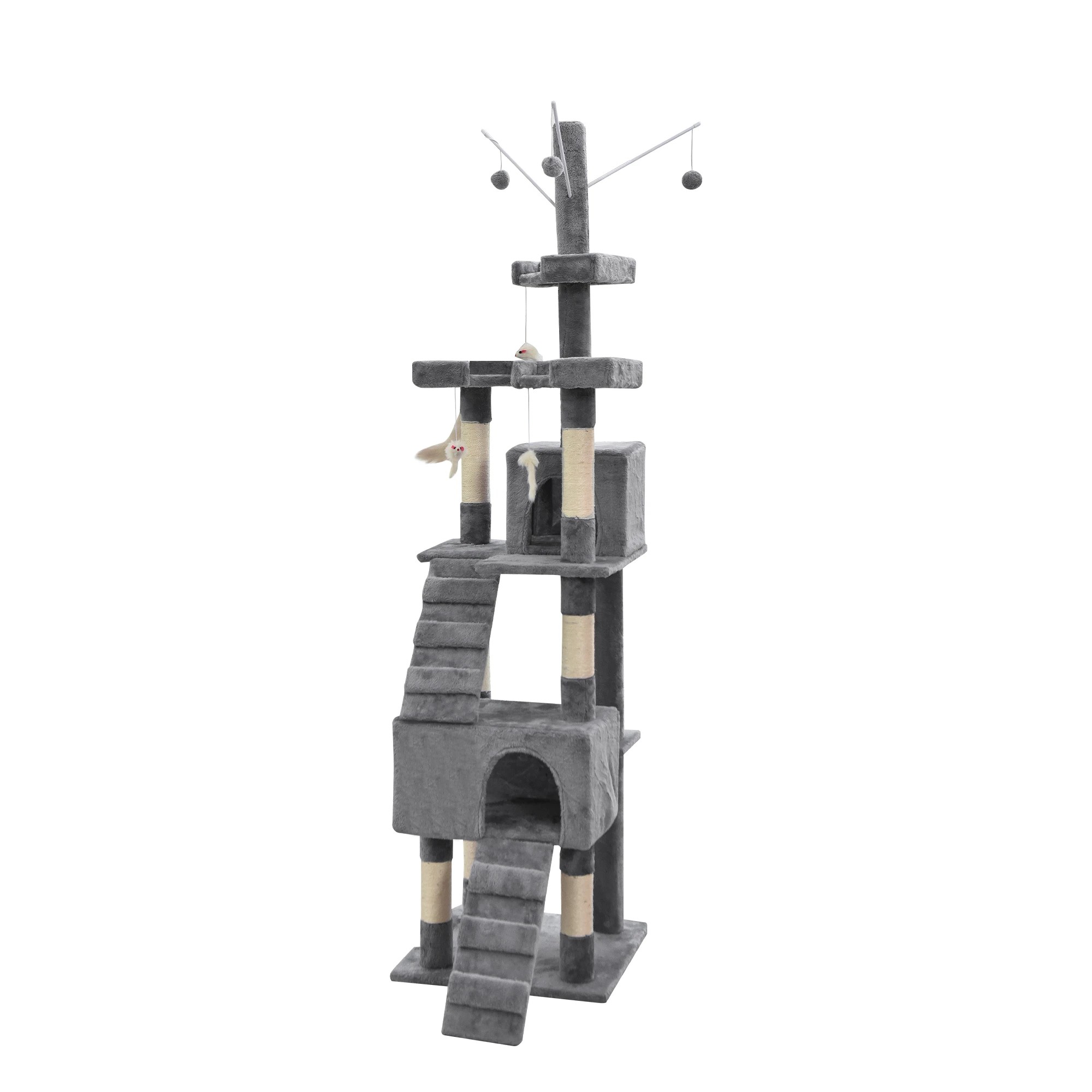 2 Pawz Cat Tree 210cm - Grey, 2 of 3