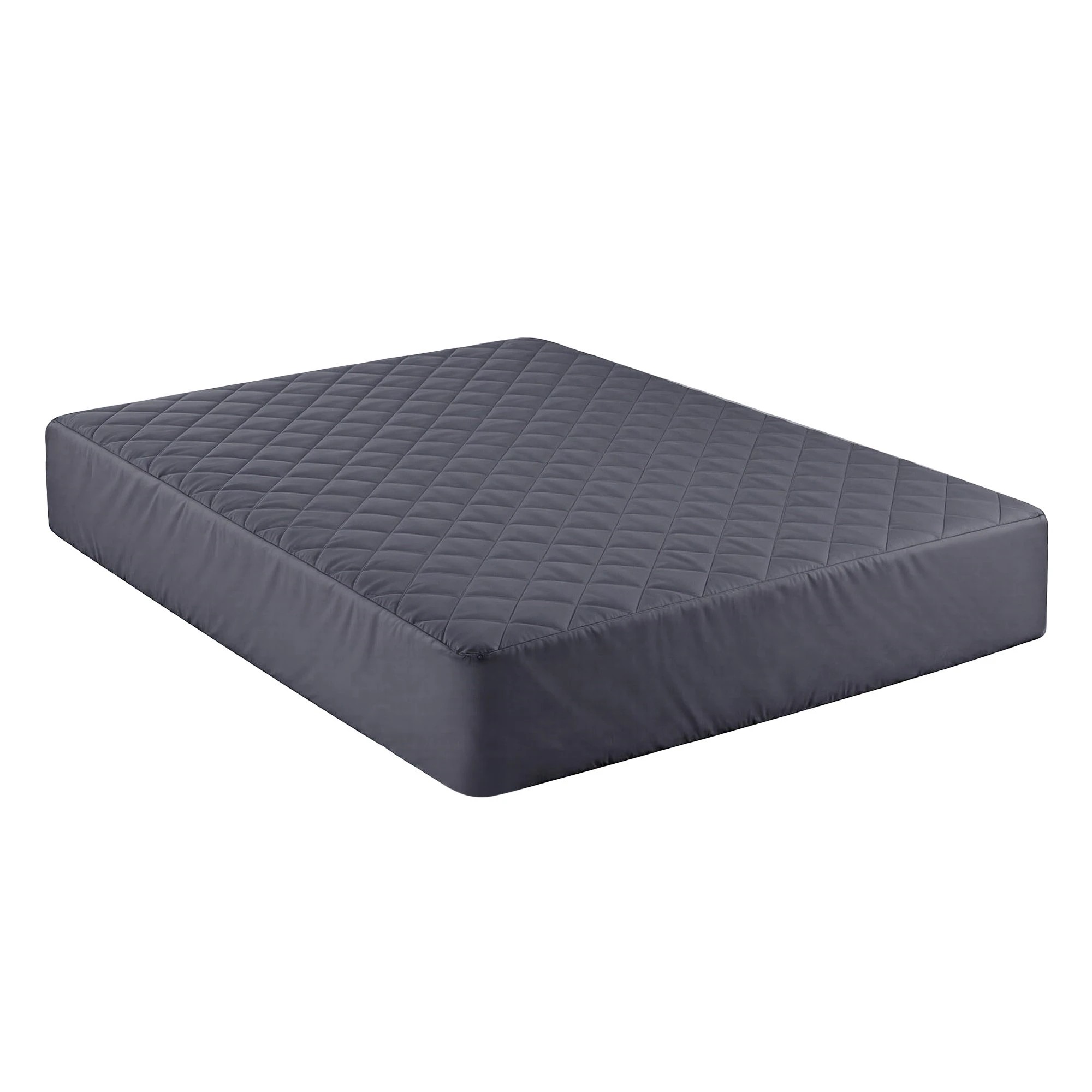 1 Giselle Water-Resistant Mattress Protector Microfiber 360° Fit - Queen Bed - Grey, 1 of 3