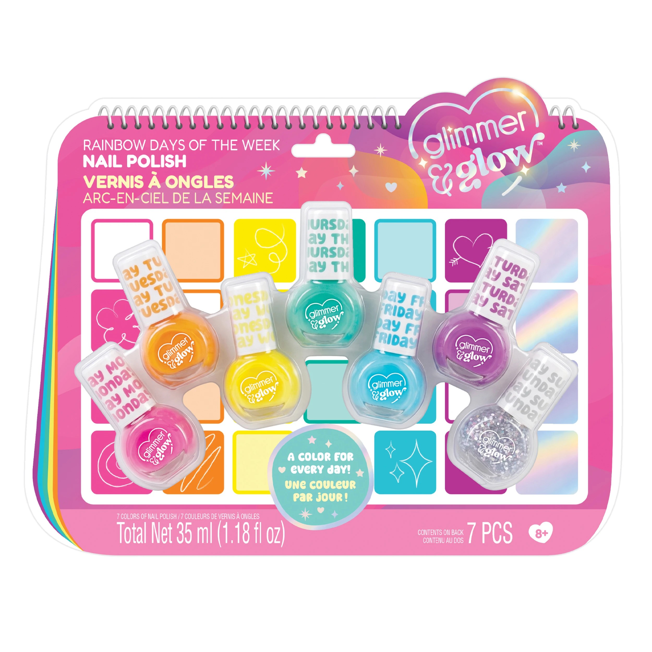 1 Make It Real Rainbow Days of the Week Nail Polish - Multi, 1 of 6