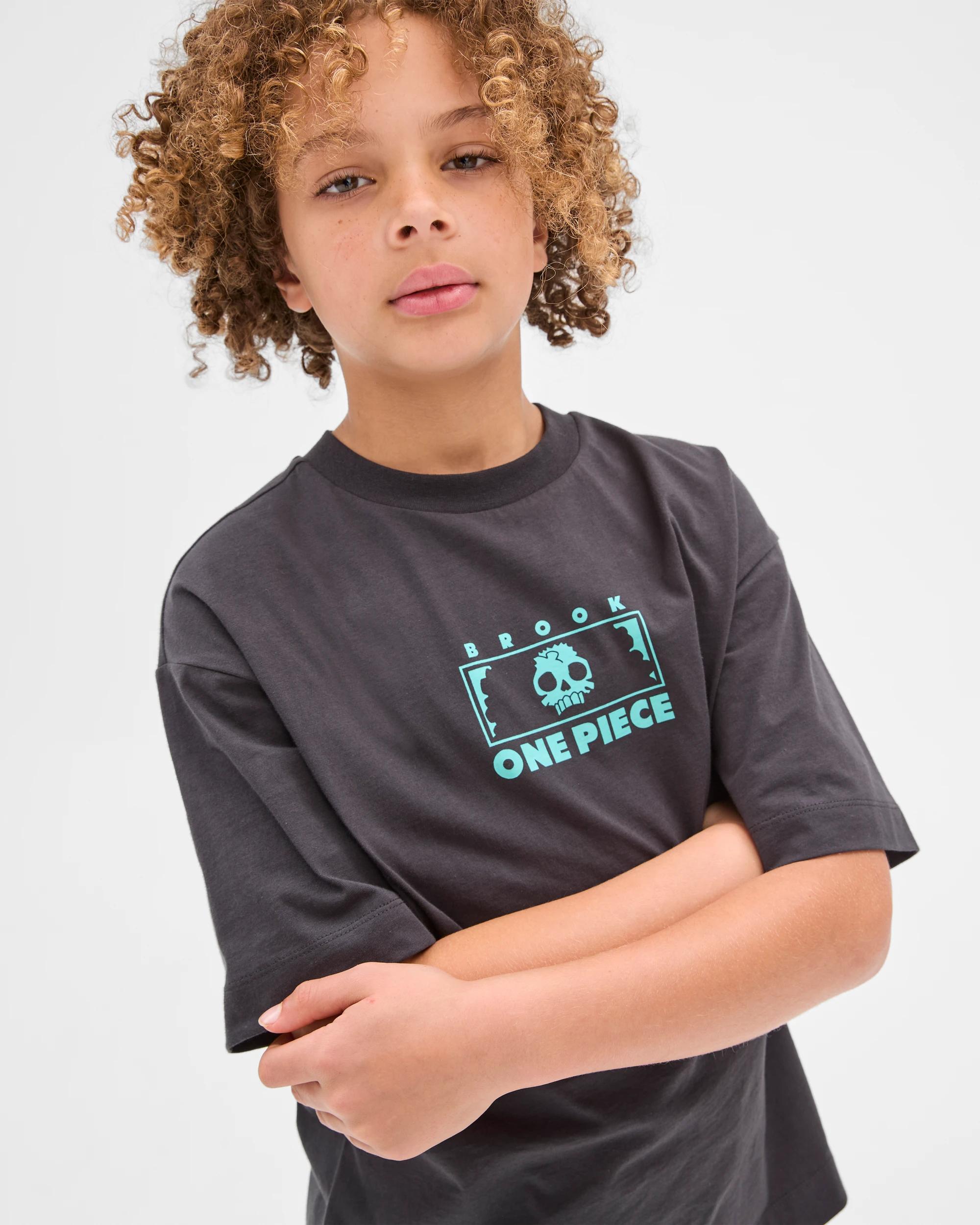 1 One Piece Brook Flames T-shirt BLACK, 1 of 6