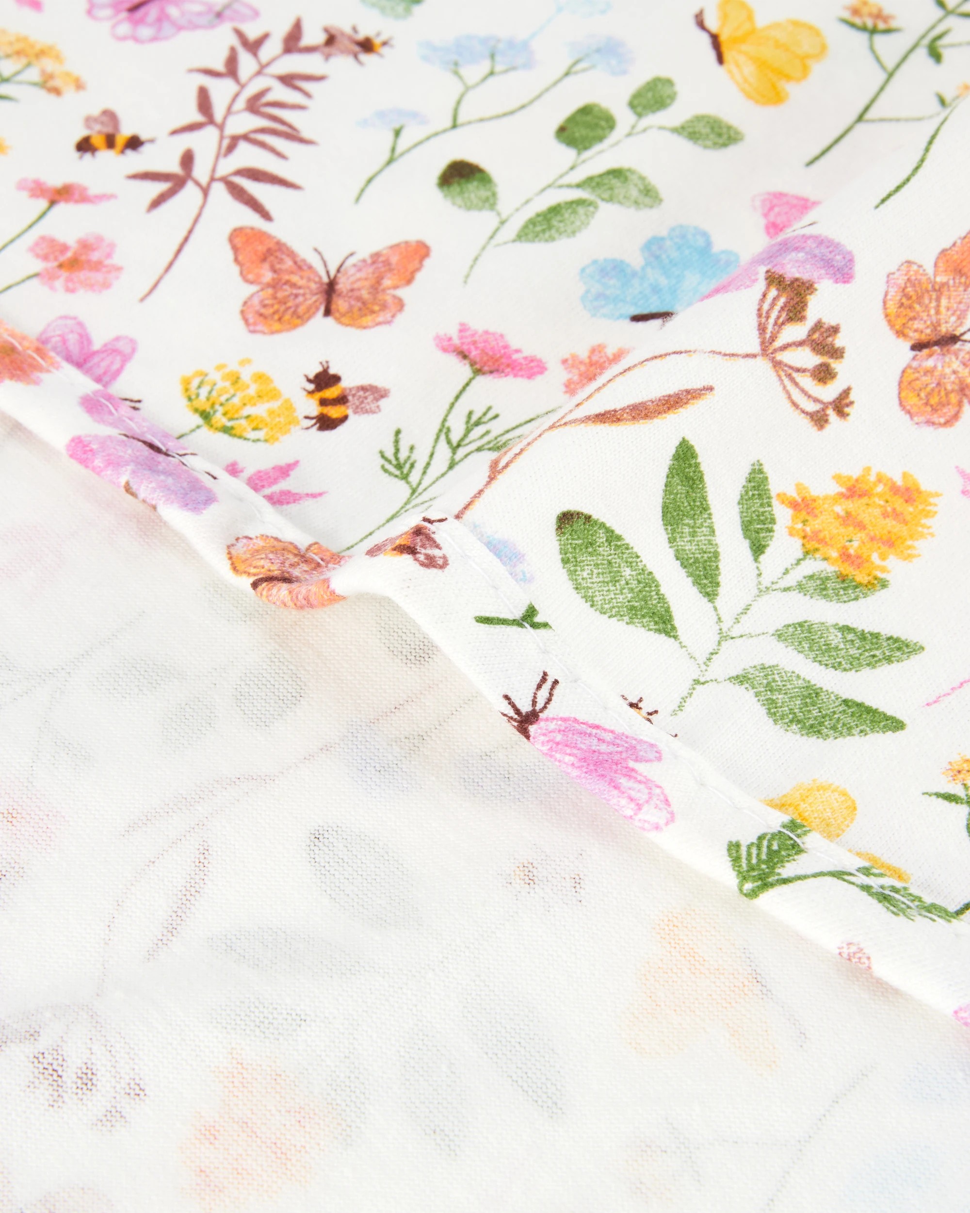 3 Cotton Jersey Blanket - Floral, 3 of 5