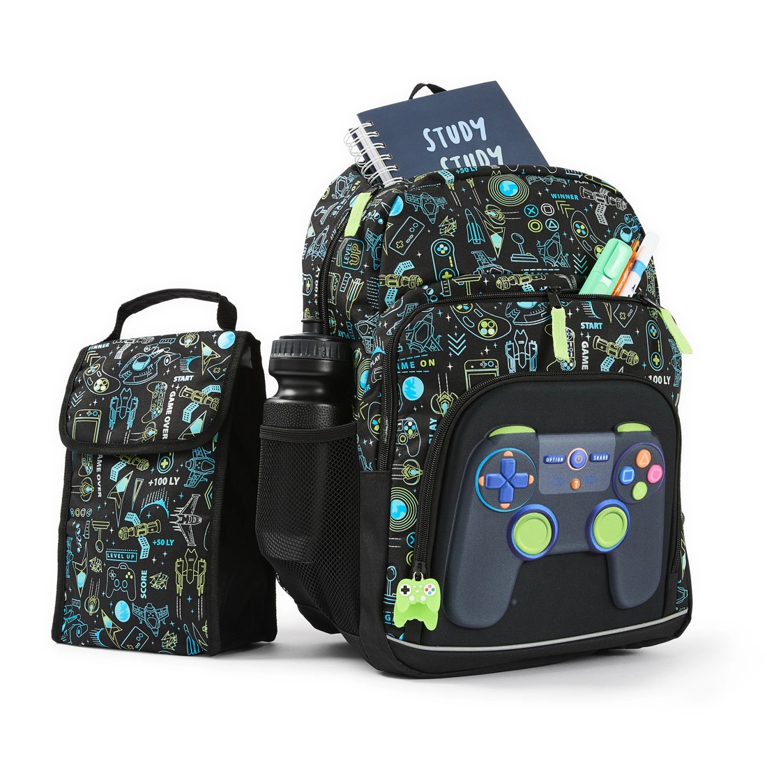 1 3 Piece Gamer Backpack Set, 1 of 9