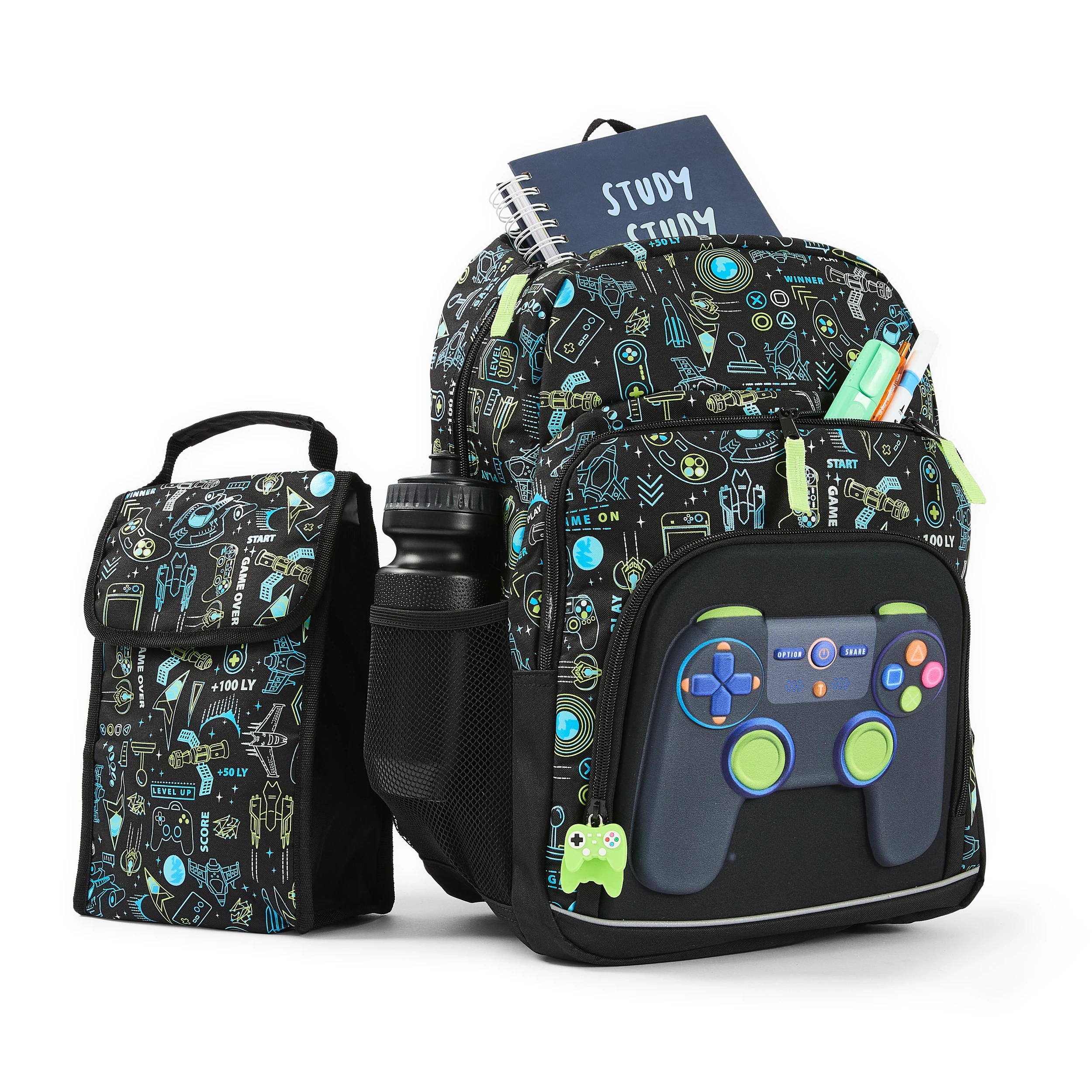 1 3 Piece Gamer Backpack Set, 1 of 9