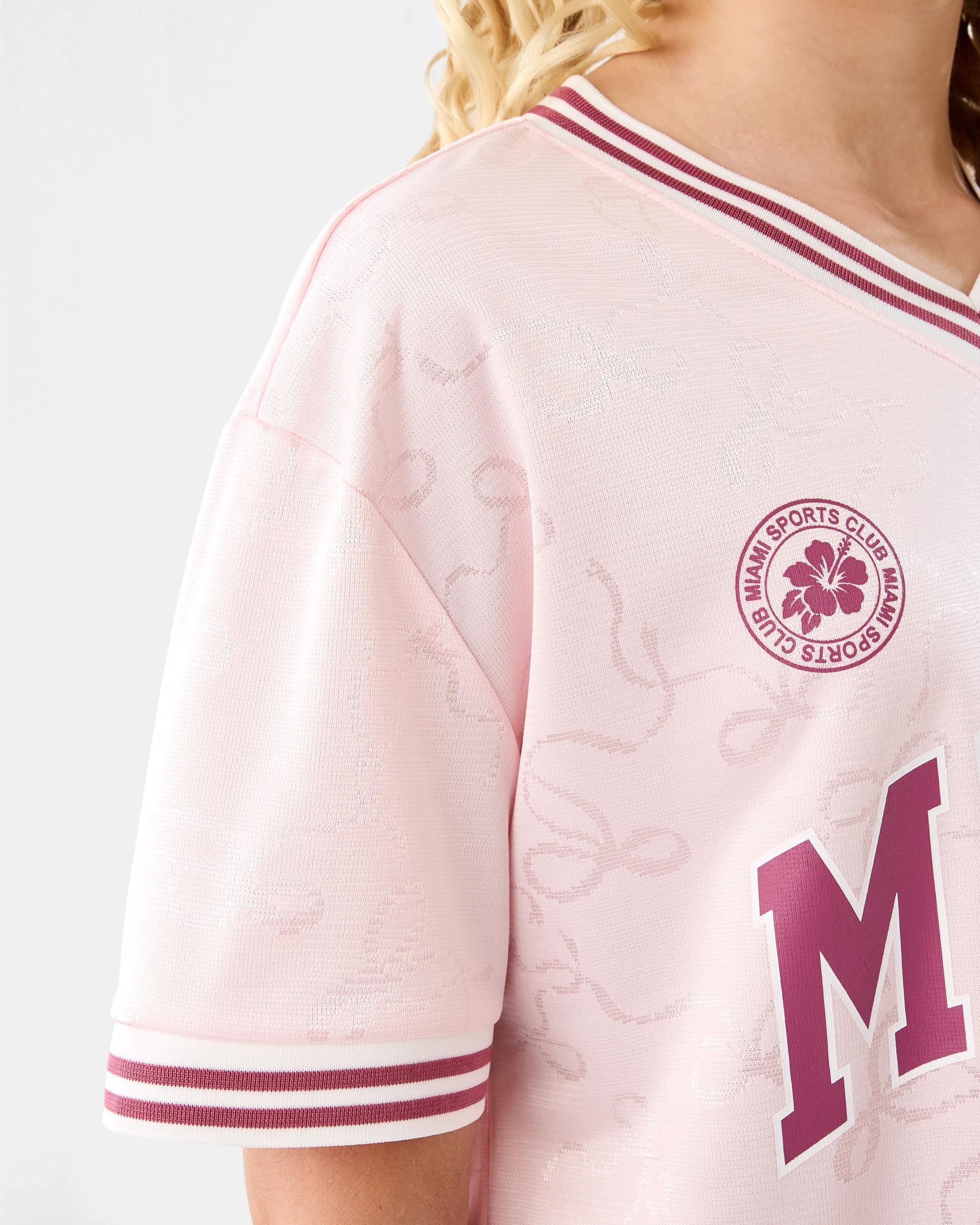 6 Mesh T-shirt Pink Text, 6 of 8