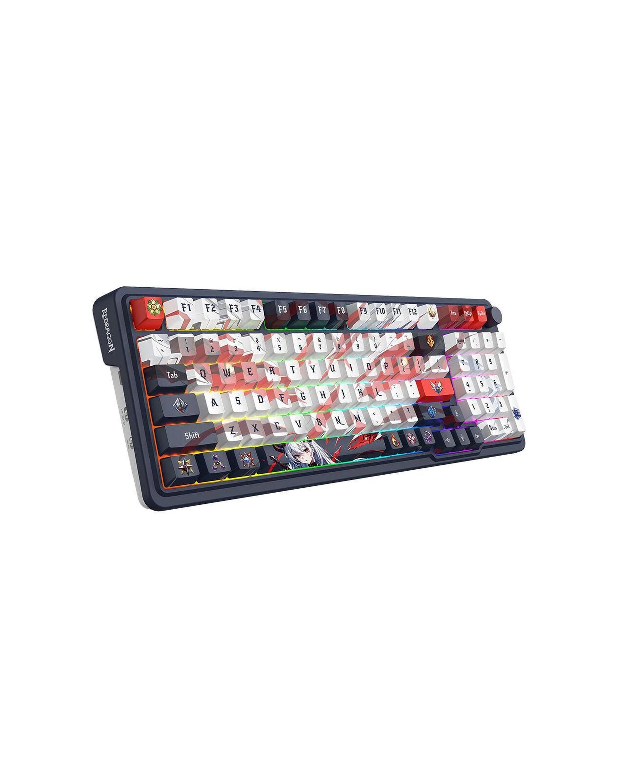 2 Redragon EISA K686AK Pro Navy White 981 Gasket Wireless Mechanical Keyboard, 2 of 8