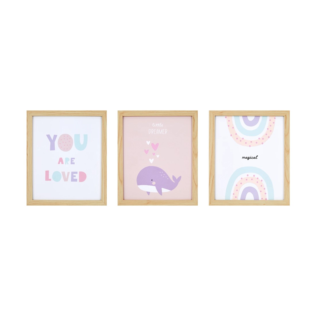 1 3 Pack Nursery Framed Canvas - Dreamer, 1 of 6