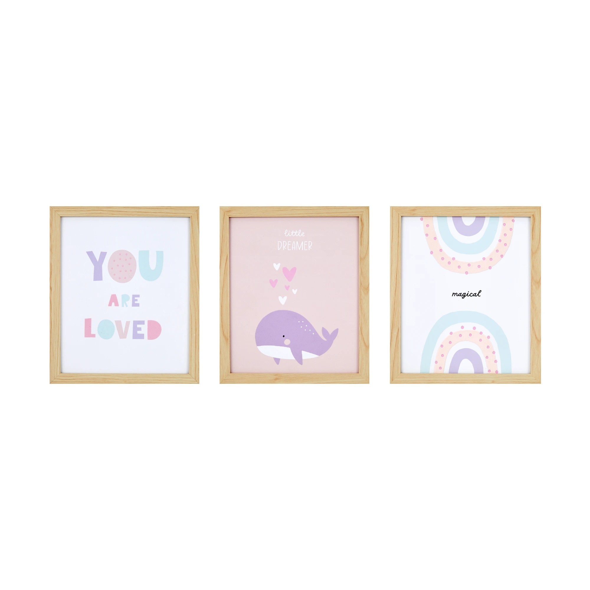 1 3 Pack Nursery Framed Canvas - Dreamer, 1 of 6