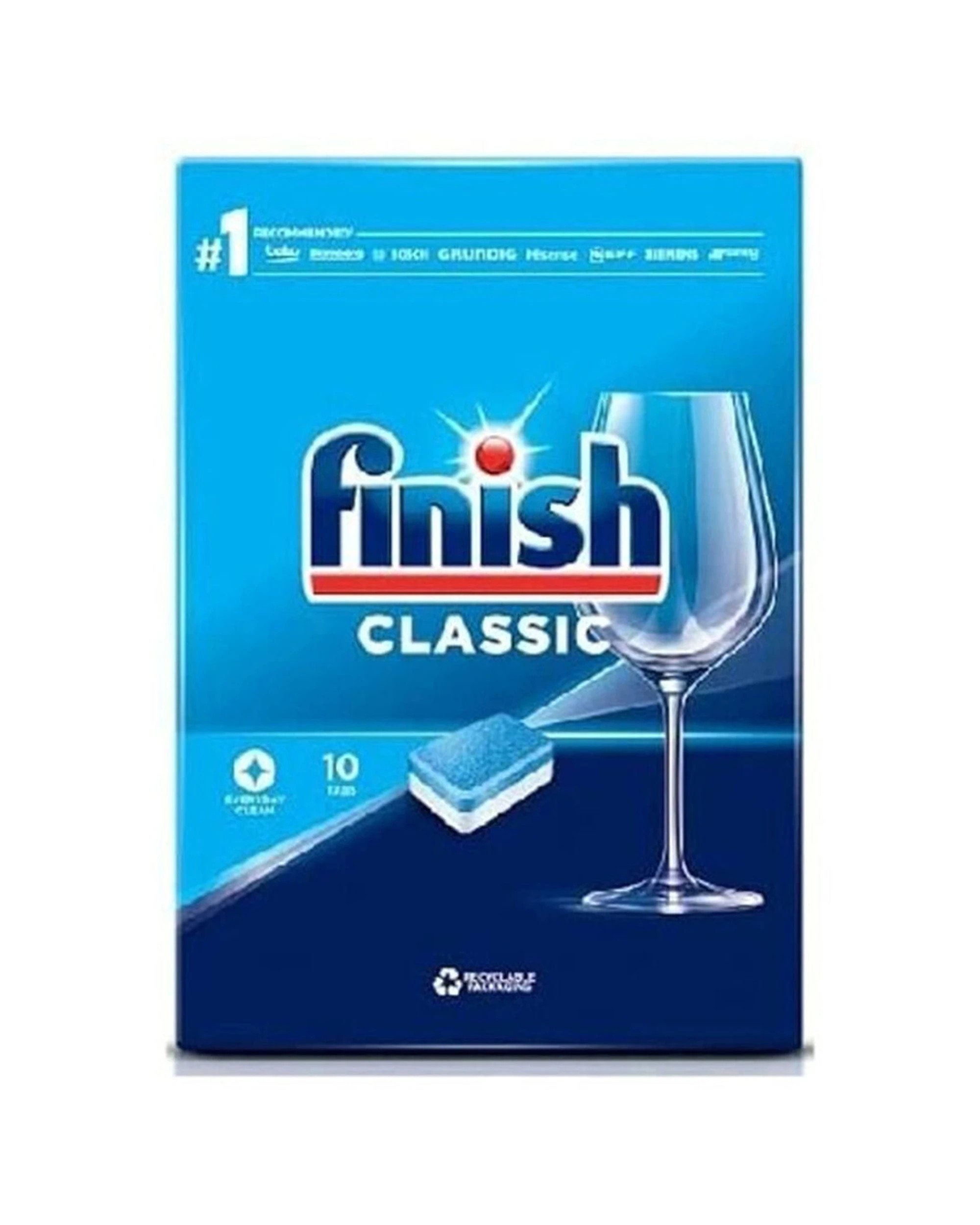 2 Finish Classic Dishwashing Tablets 12x 10pc Dishwasher Cleaner 120pc Pack, 2 of 3