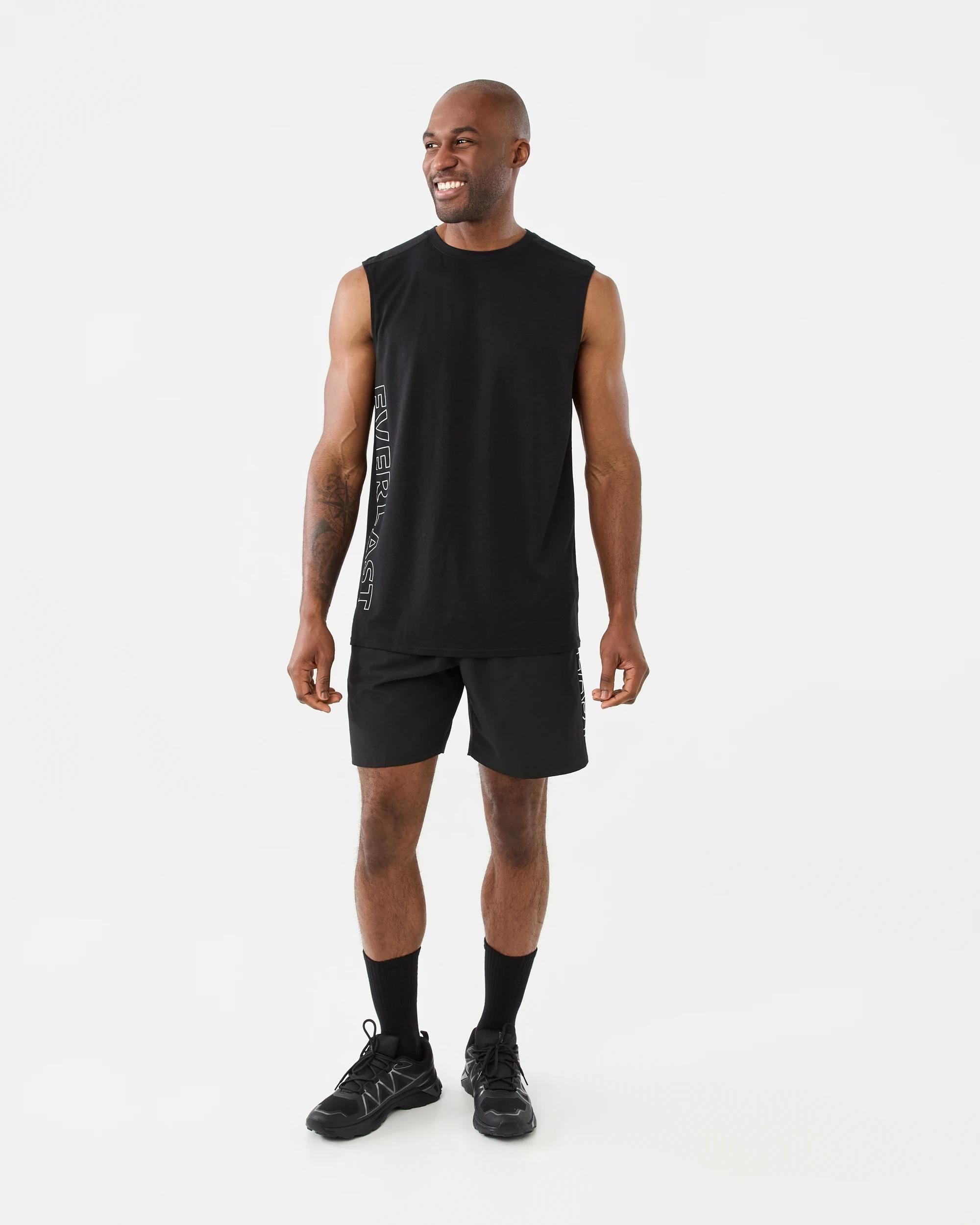 9 Everlast Mens Stretch Woven Shorts Black, 9 of 9