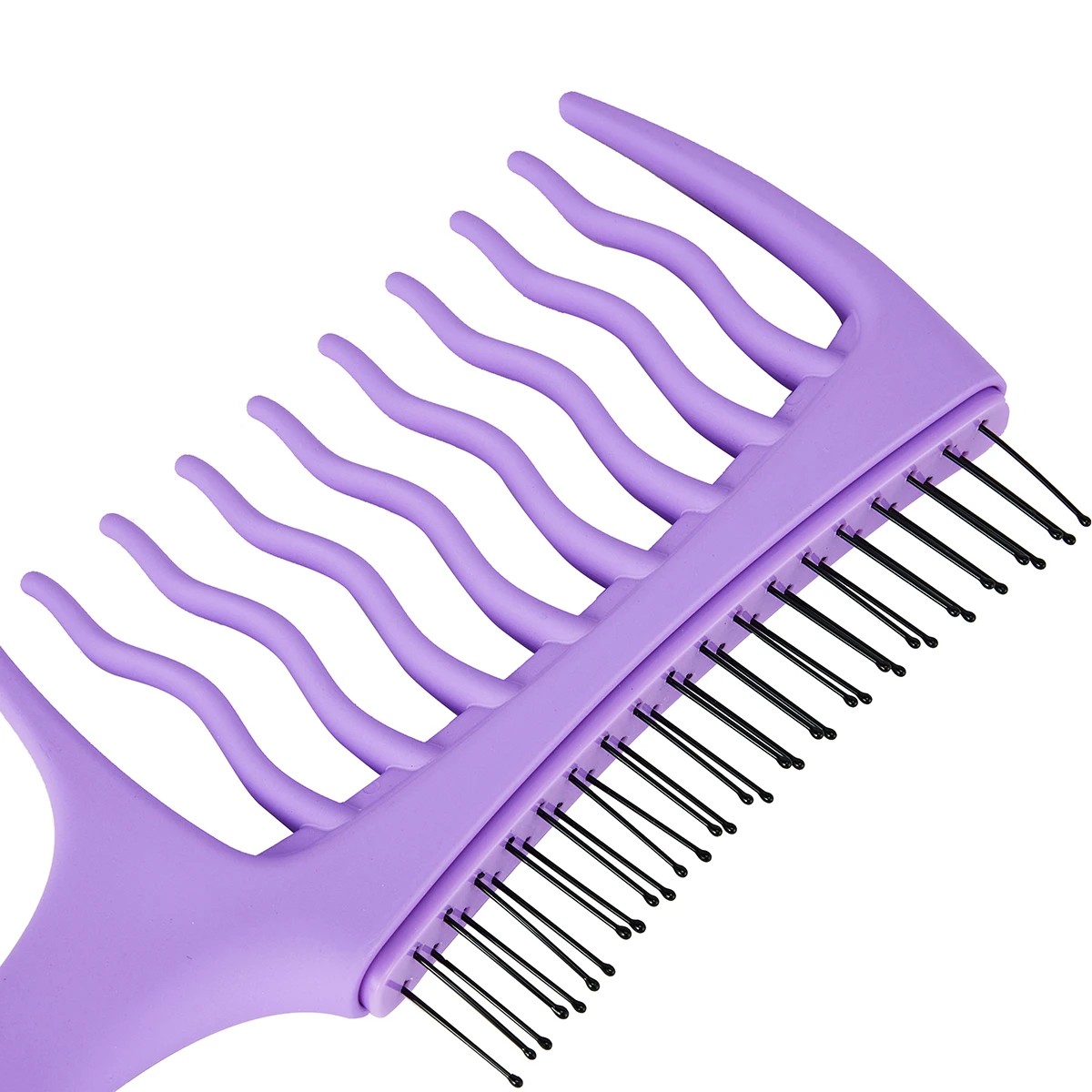3 OXX Haircare Tease 2-in-1 Fine Brush and Comb - Purple, 3 of 5
