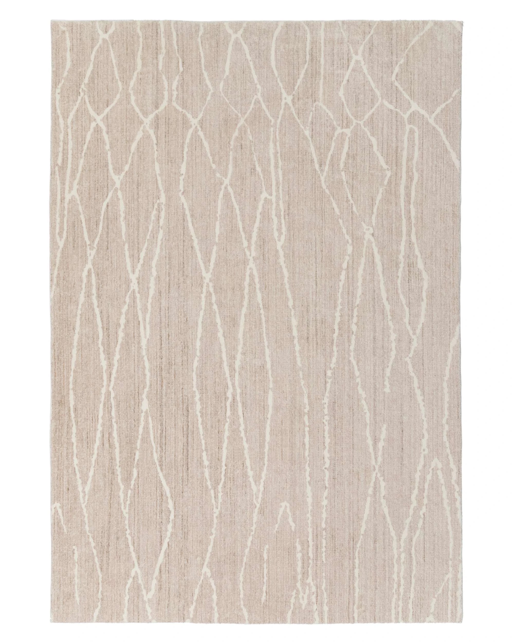 1 Loopsie Bokaa Lined Washable Rug-290cm x 200cm - Beige, 1 of 6