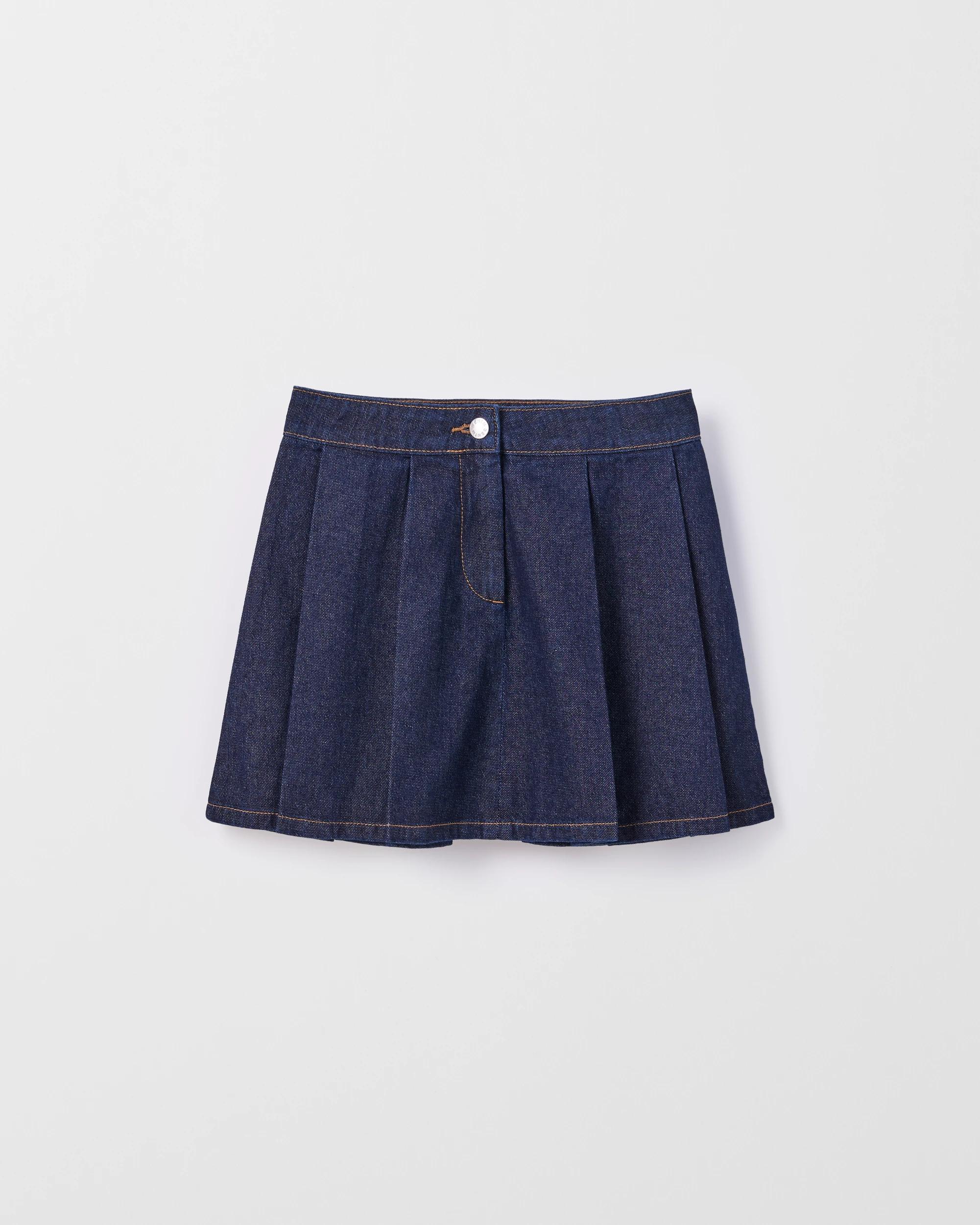 1 Target Denim Pleated Mini Denim Skirt INDIGO, 1 of 1