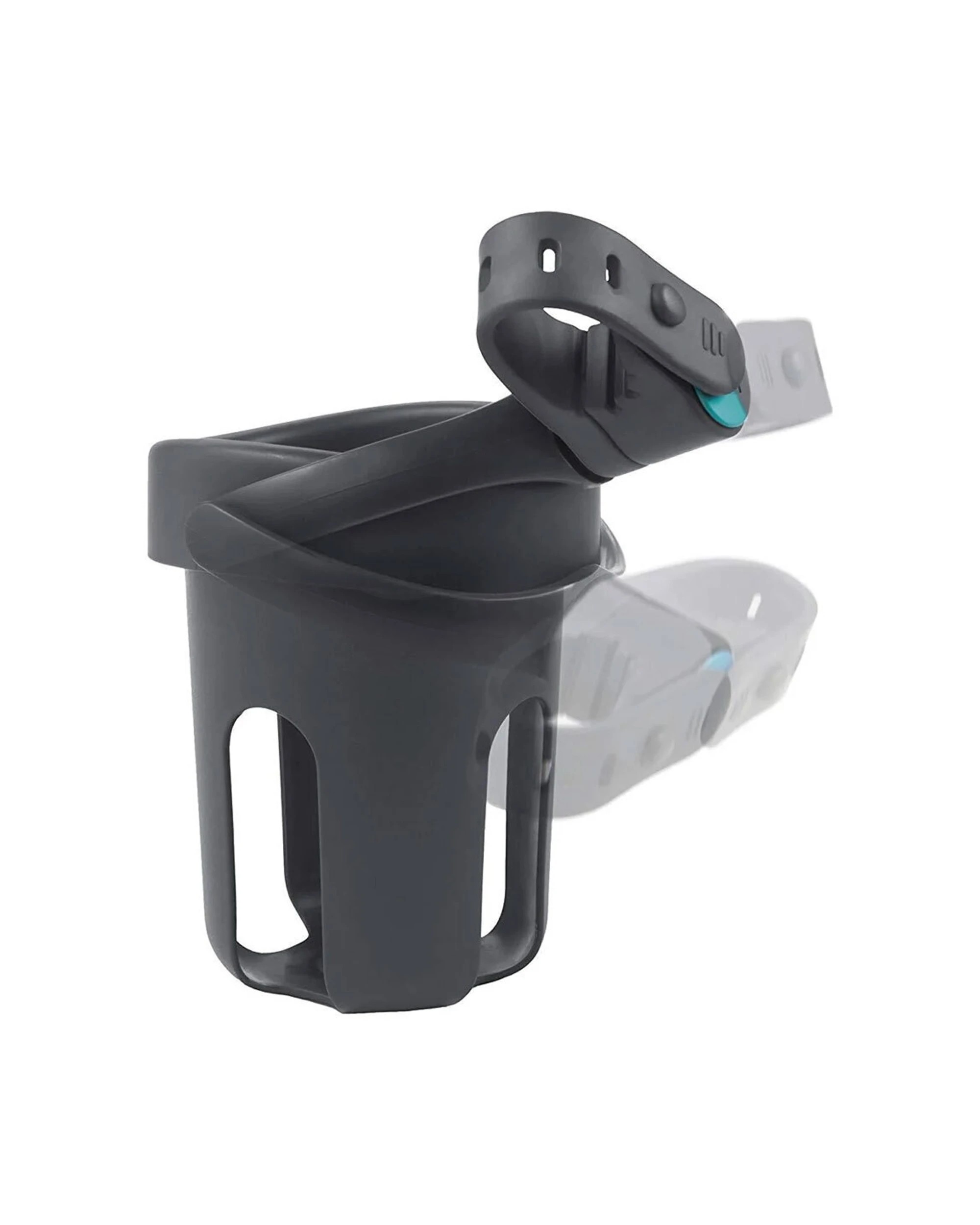 2 Munchkin Brica Easy Attach Stroller Drink Pod Cup Holder Flexi-Grip Strap - Plain, 2 of 5