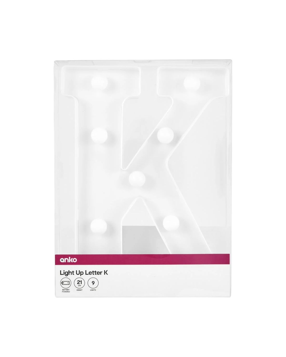 4 Light Up Letter - K, 4 of 5