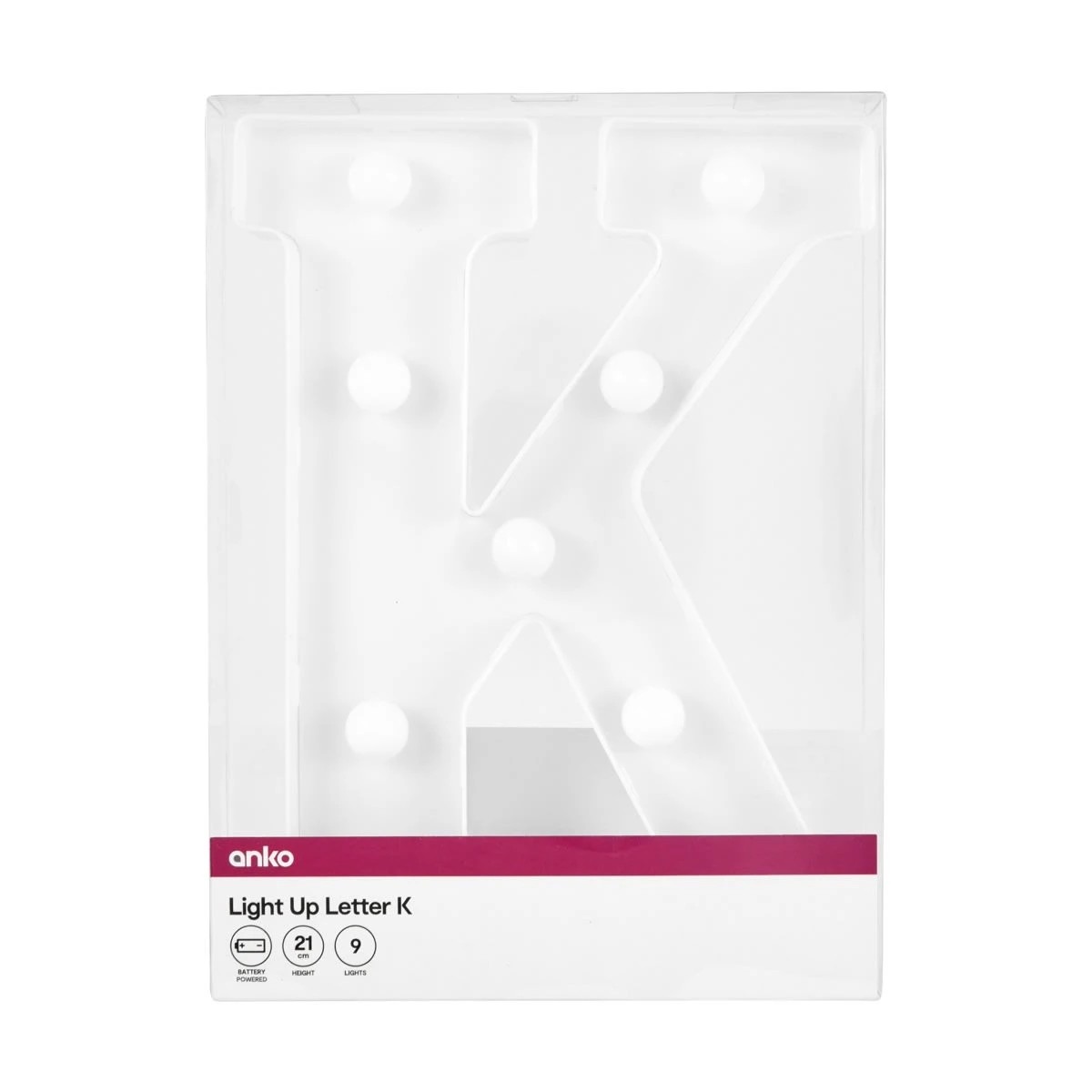 4 Light Up Letter - K, 4 of 5