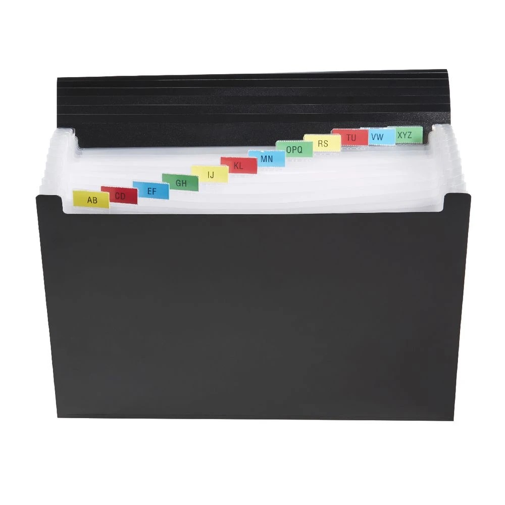 3 Keji Expanding File 13 Pocket Black, 3 of 4