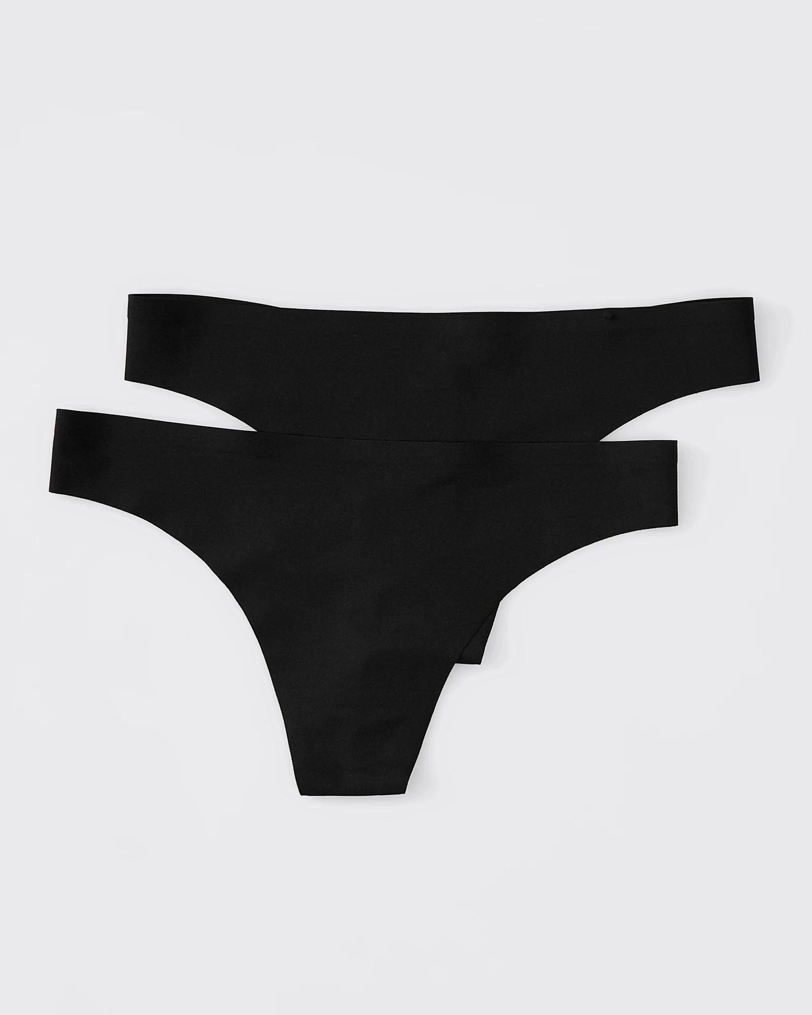 5 Target 2 Pack Bonded No Show G-String Briefs BLACK, 5 of 6
