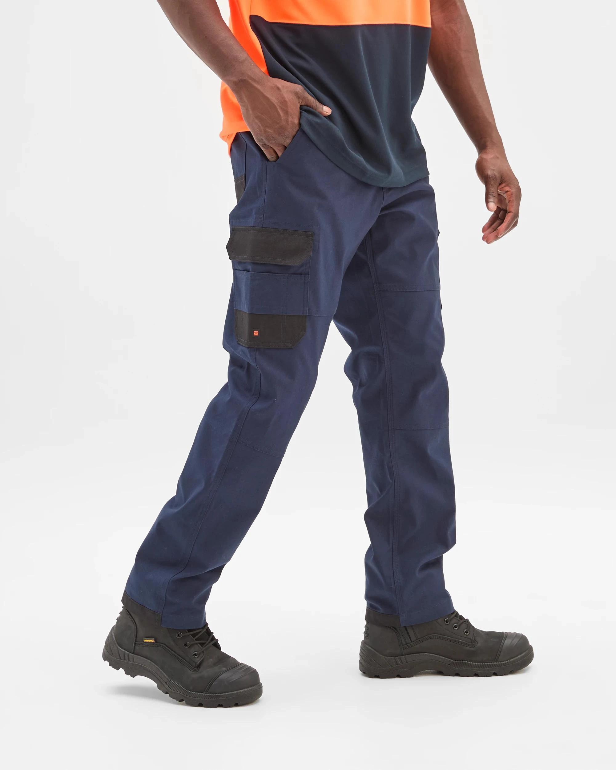 2 Australian Cotton Performance Cargo Pants - Graphite NAVY BLUE, 2 of 5