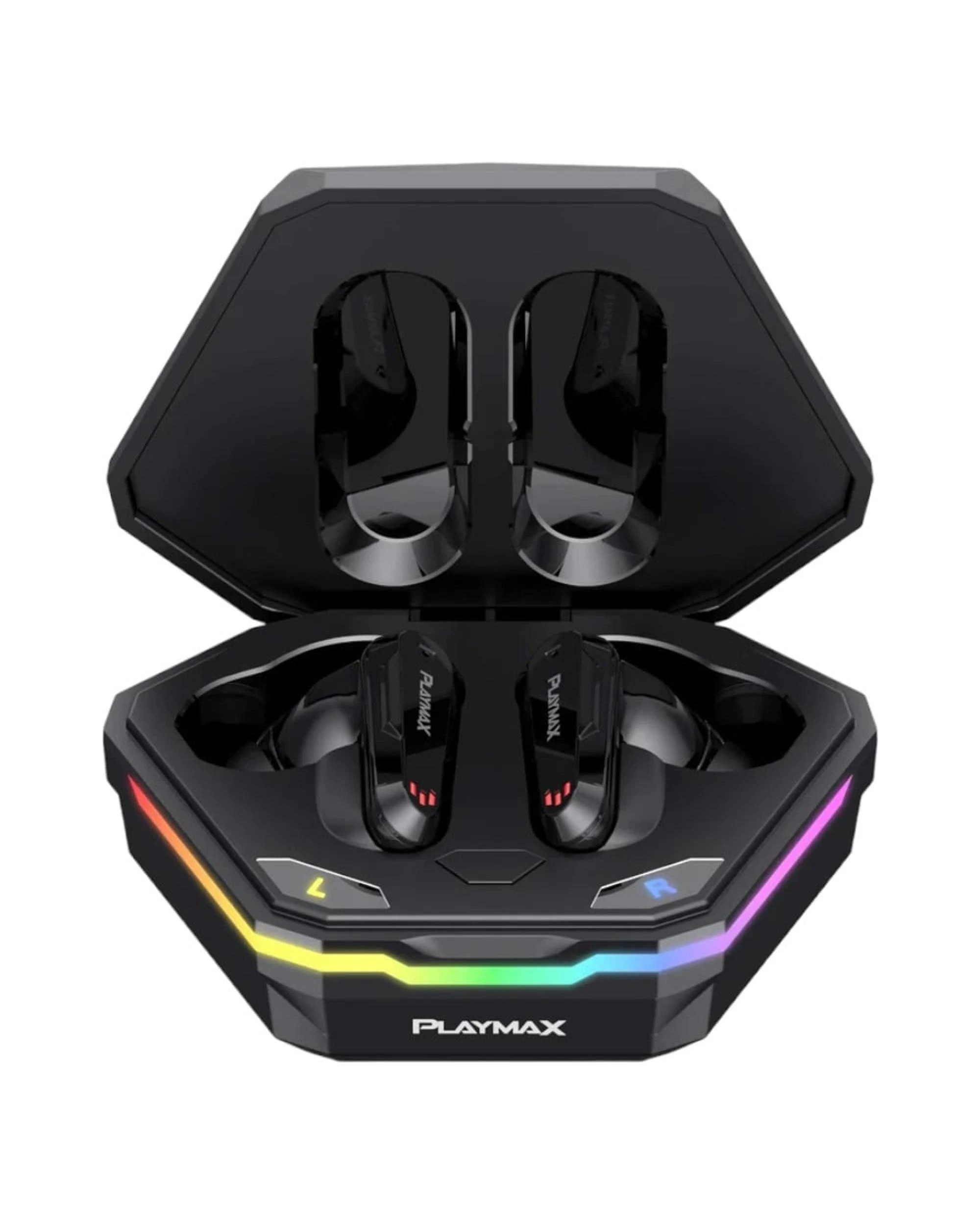 3 Playmax True Wireless RGB Gaming Earbuds - Hex, 3 of 10