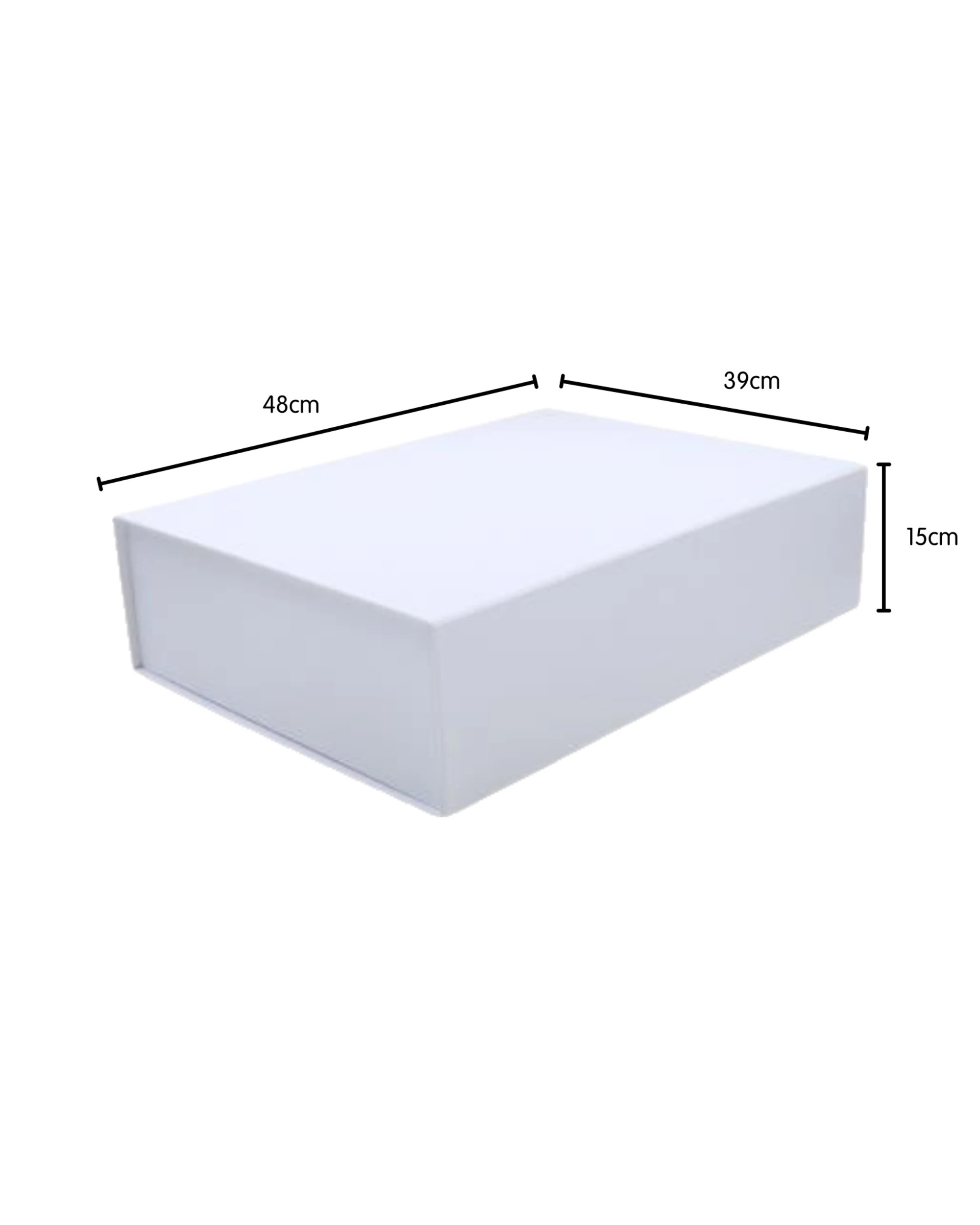 2 Durmaz Magnetic Gift Box 48cm x 39cm - White, 2 of 2