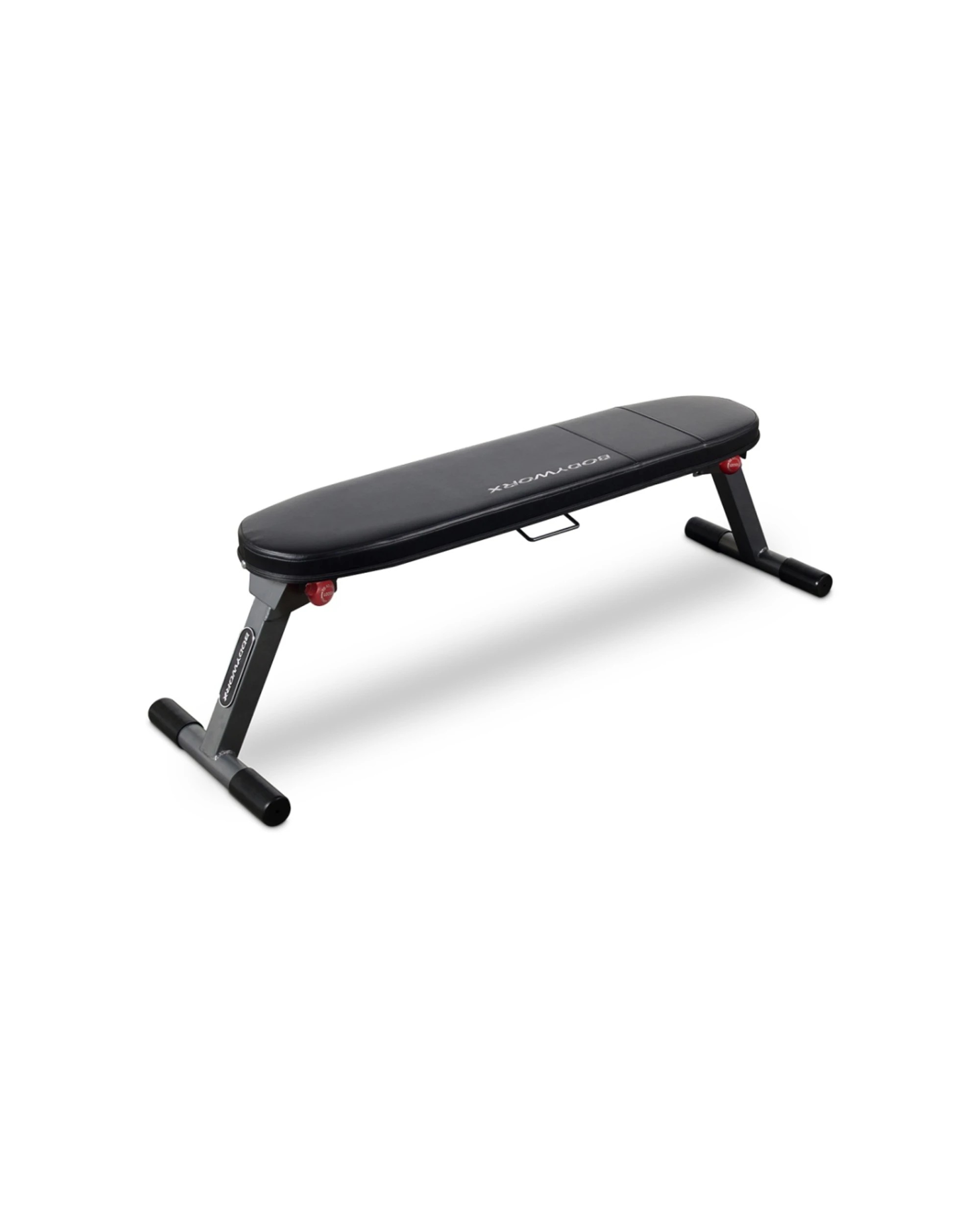 2 Bodyworx Foldable Flat Bench Heavy Duty Steel Durable Upholstery Gym - Natural, 2 of 2